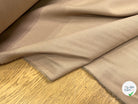 GABARDINE DE LAINE SOUPLE STRIÉE BEIGE MARRONÉ 98% LAINE - My Little Coupon