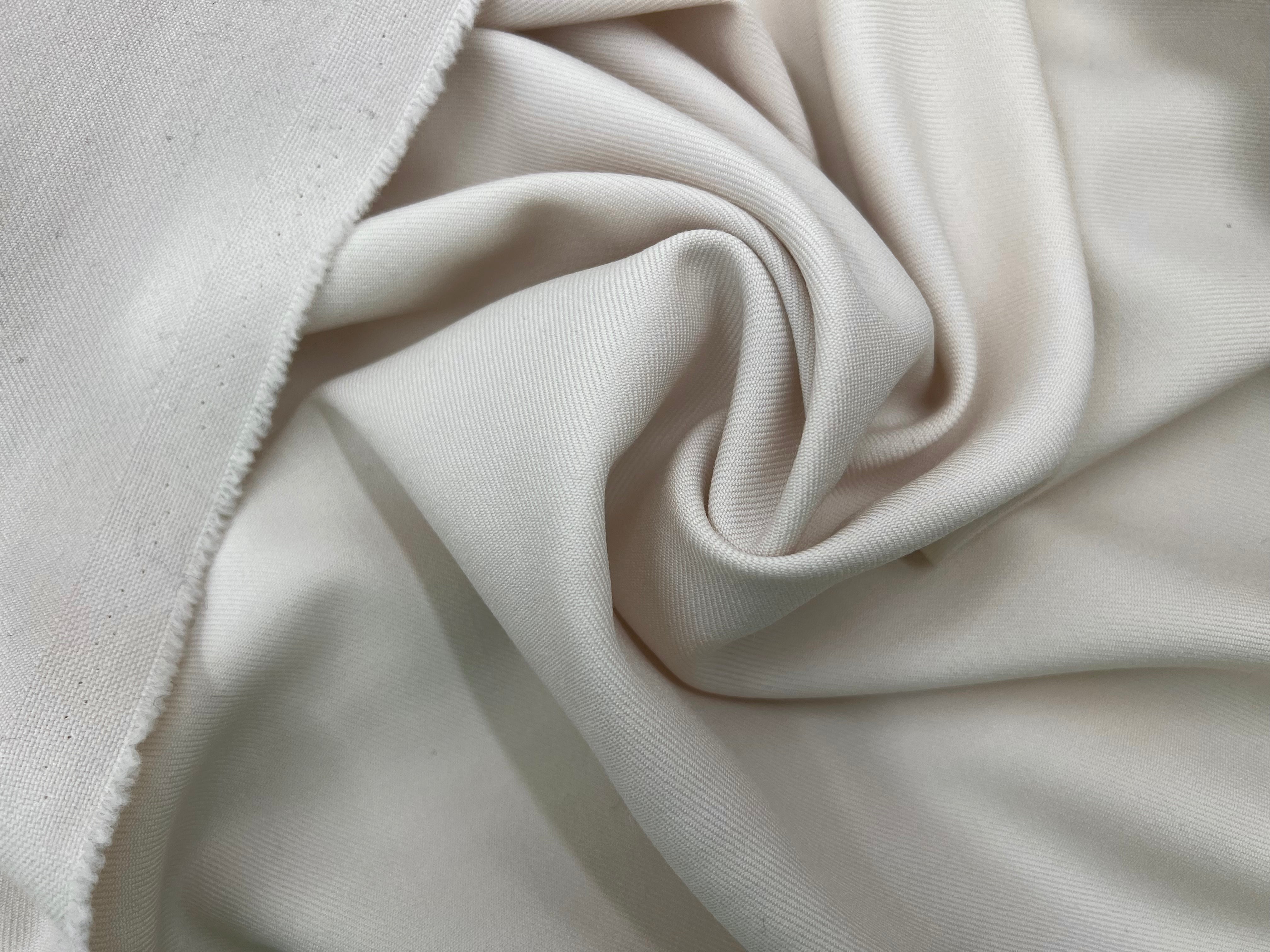 GABARDINE DE LAINE STRETCH BEIGE TRÈS CLAIR MSO