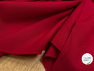 GABARDINE DE LAINE STRETCH ROUGE RUBY - My Little Coupon