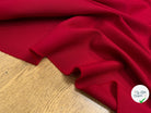 GABARDINE DE LAINE STRETCH ROUGE RUBY - My Little Coupon