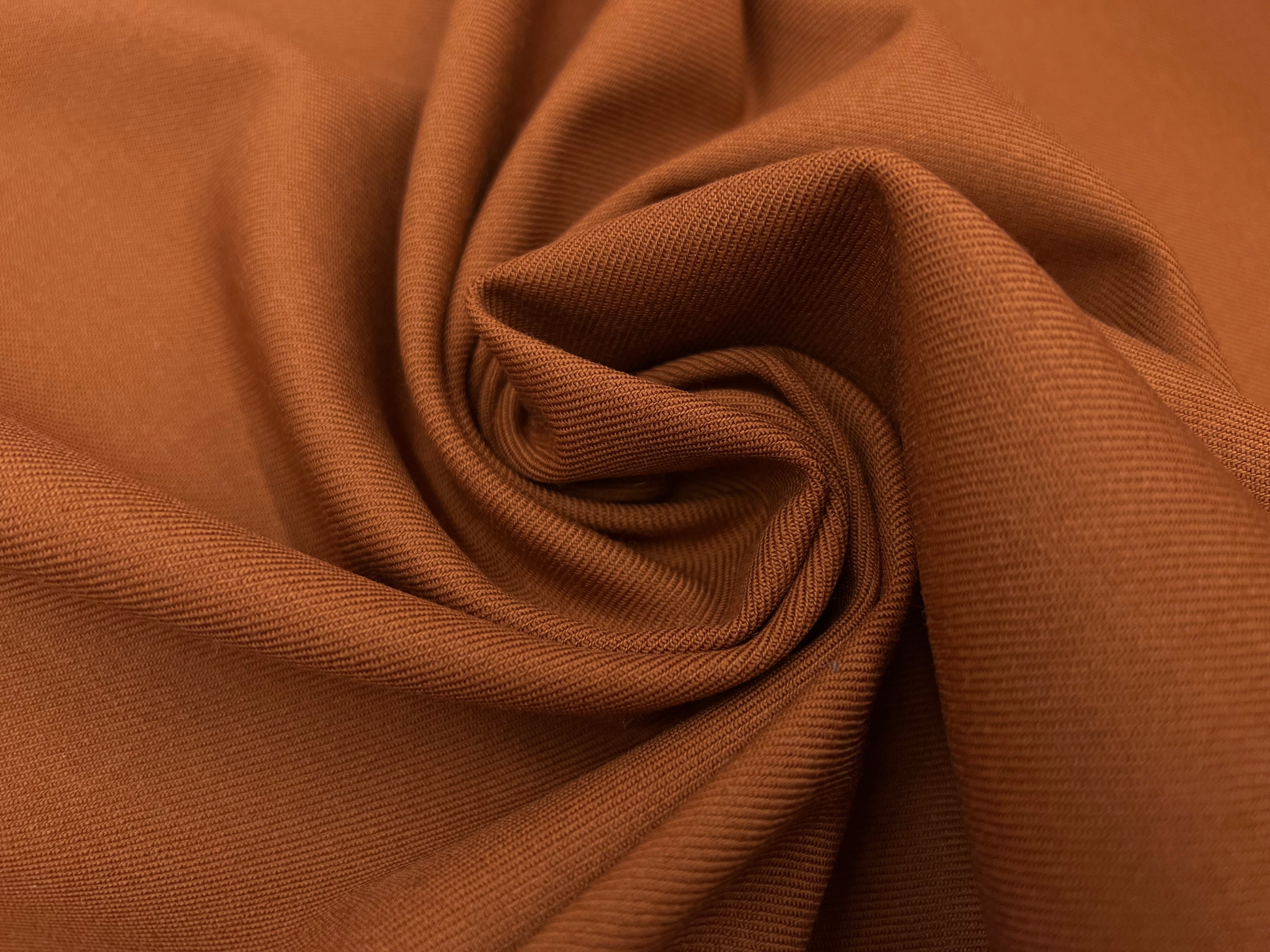 GABARDINE DE LAINE STRETCH TERRA COTA MSO