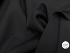 GABARDINE DOUBLE ETOFFE COTON NOIR - My Little Coupon