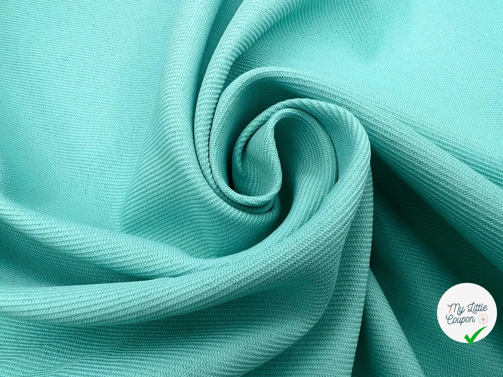 GABARDINE DRILL VERT JADE - My Little Coupon - tissu - coudre