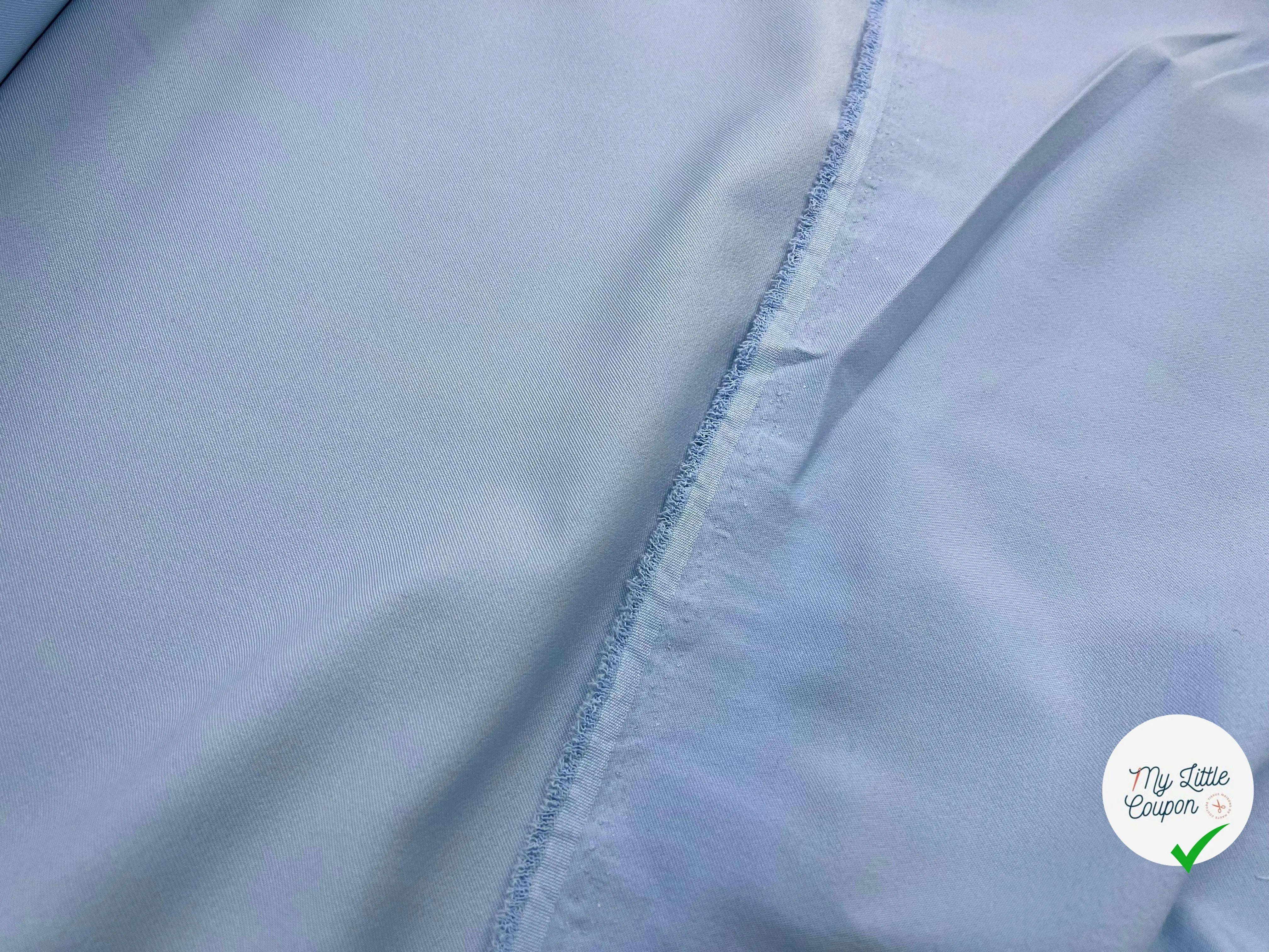 GABARDINE FINE STRETCH BLUE SKY - My Little Coupon - tissu - coudre