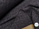 GABARDINE IMPRIMÉ EONDES VIOLET FONCÉ NOIR - My Little Coupon