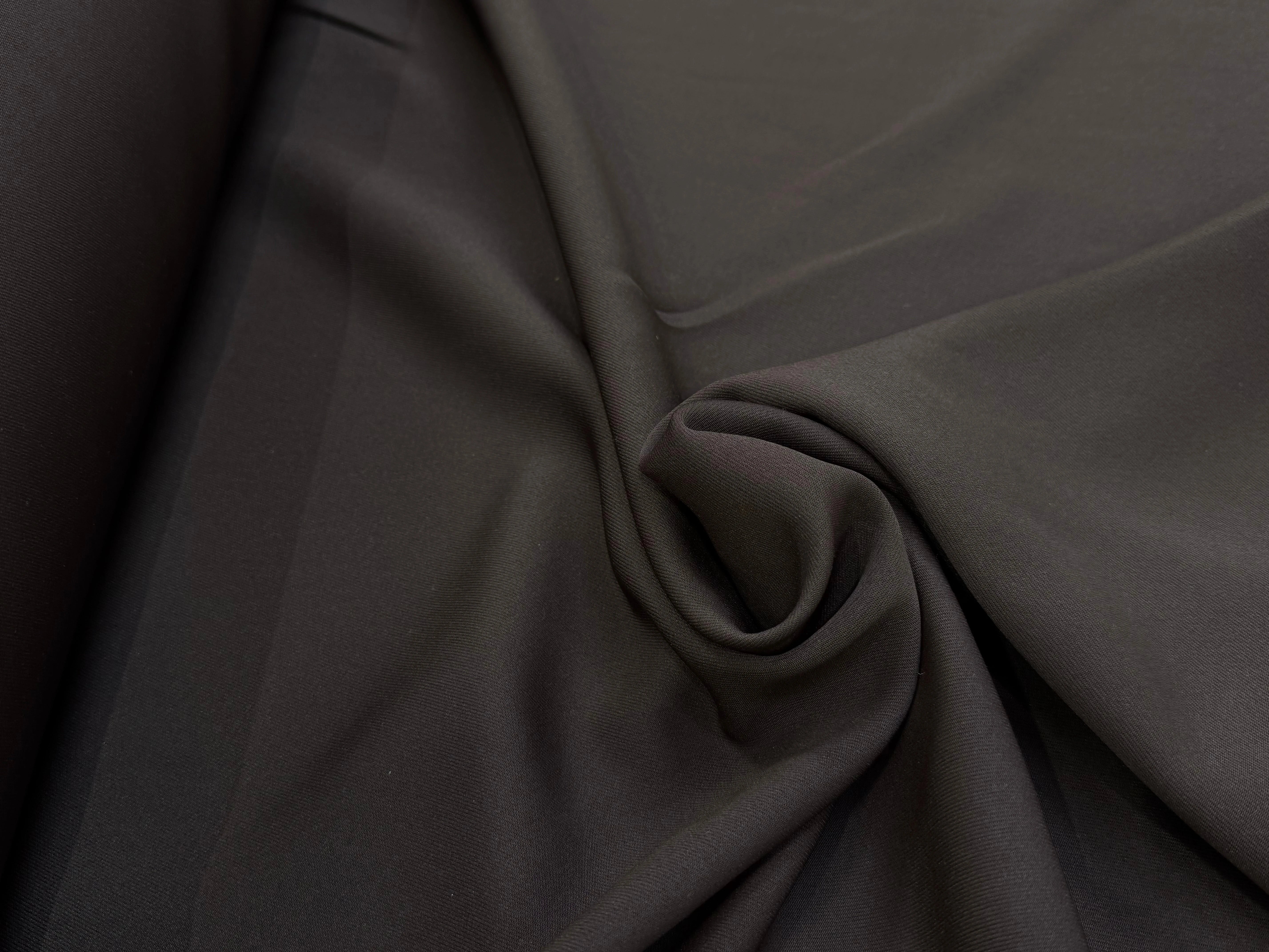 GABARDINE JAPON QUALITÉ COUTURE BEAU TOMBÉ MARRON FONCÉ - My Little Coupon