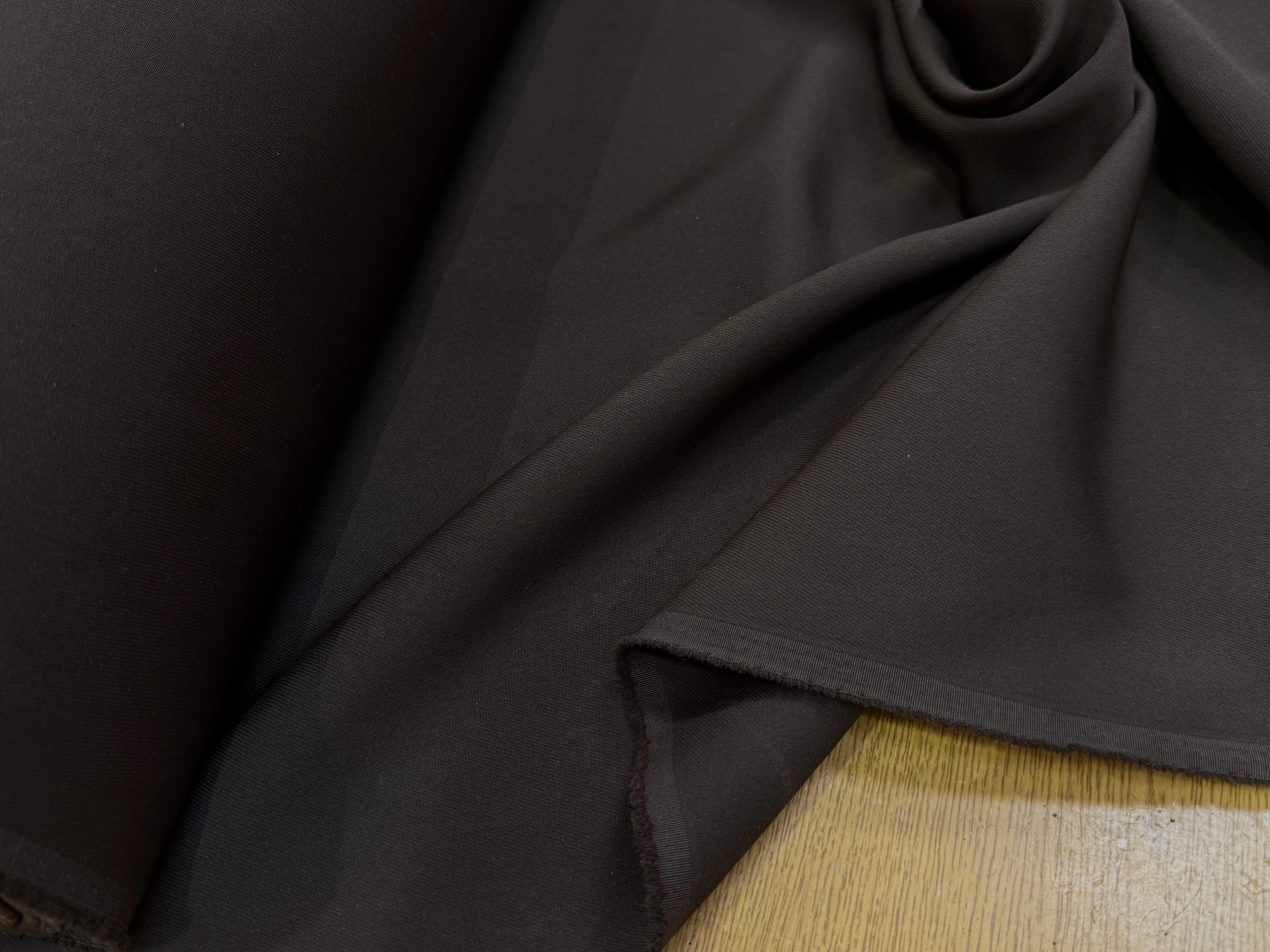 GABARDINE JAPON QUALITÉ COUTURE BEAU TOMBÉ MARRON FONCÉ - My Little Coupon