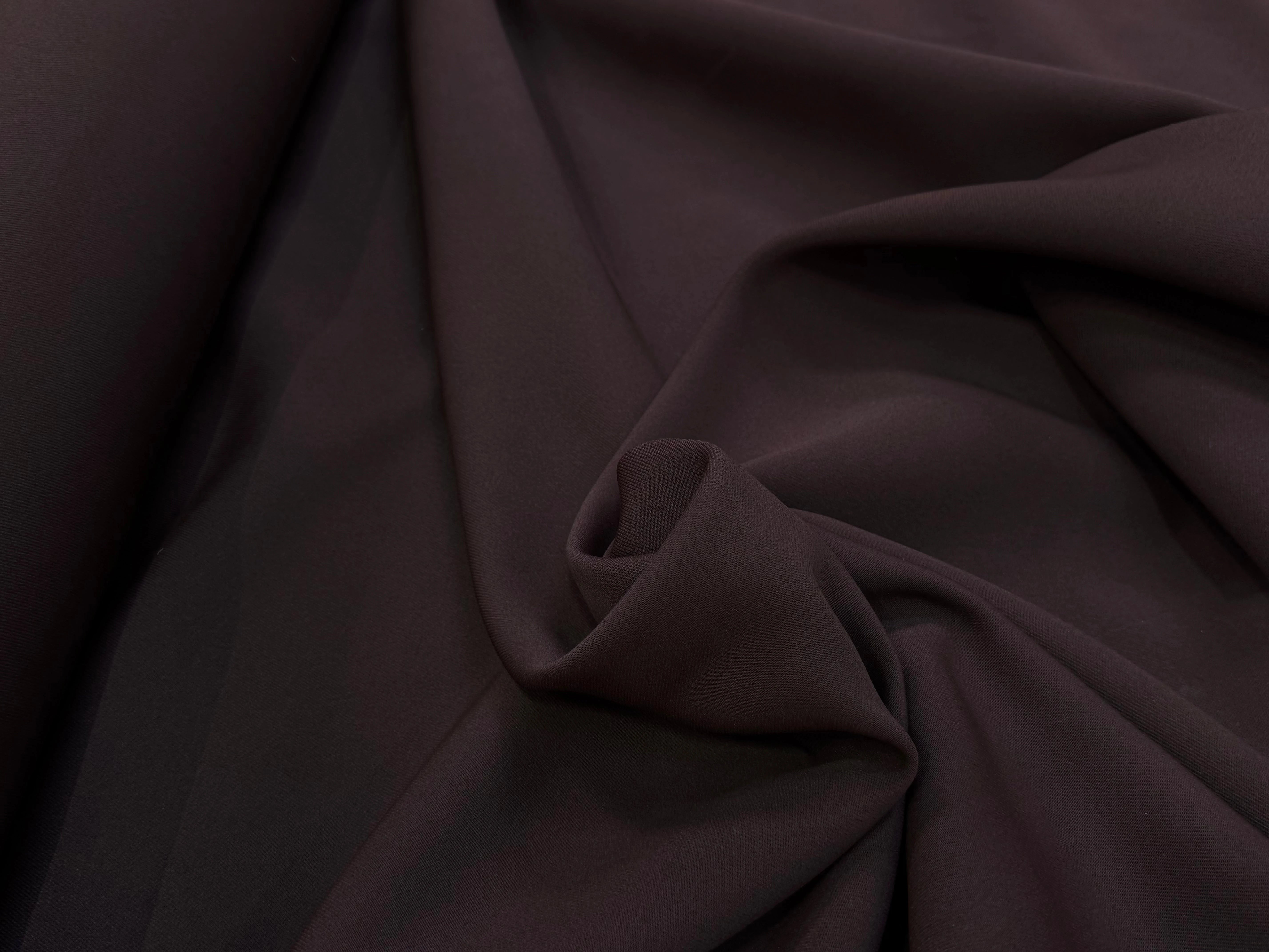 GABARDINE JAPON QUALITÉ COUTURE BEAU TOMBÉ MARRON - My Little Coupon