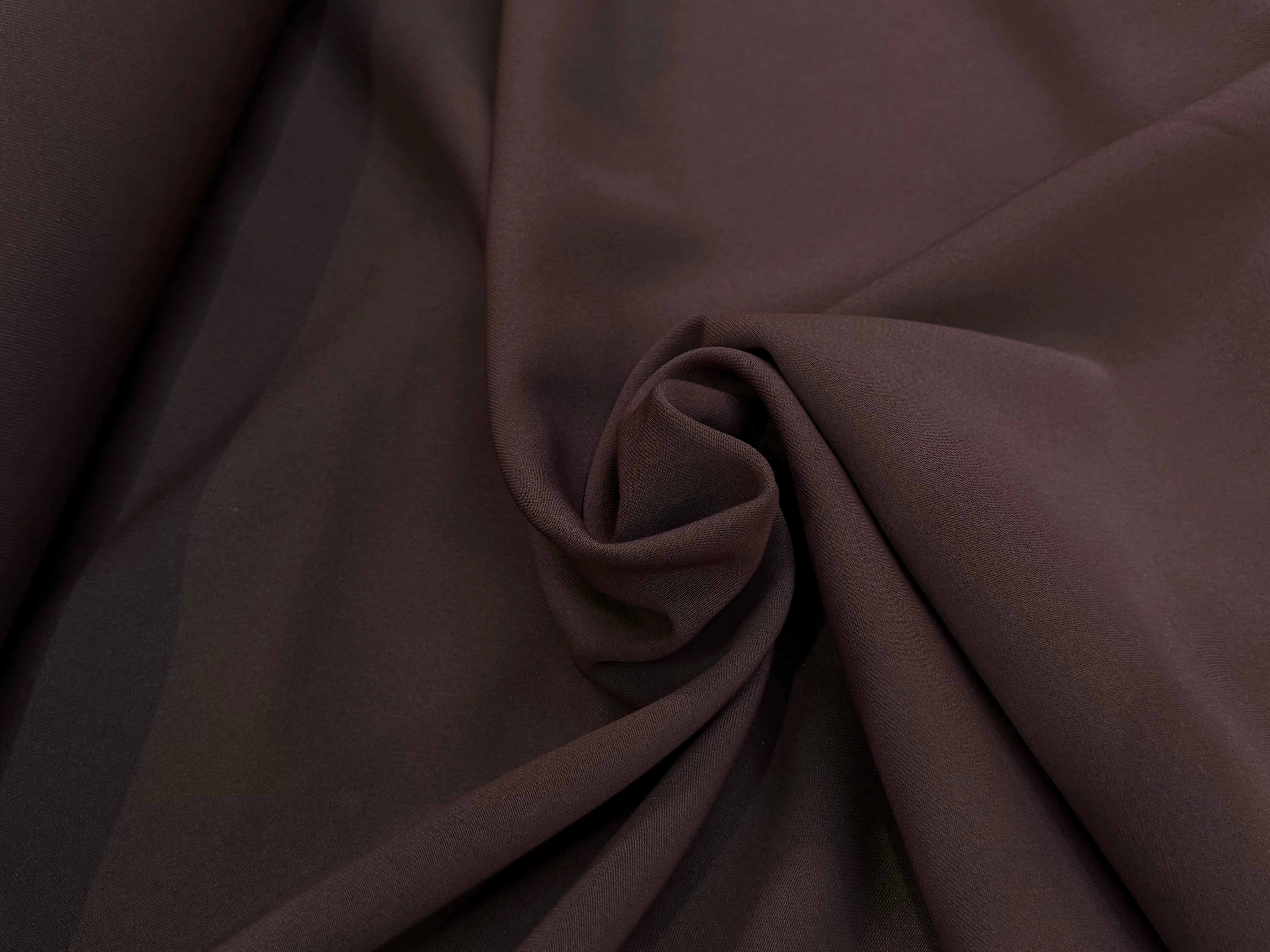 GABARDINE JAPON QUALITÉ COUTURE BEAU TOMBÉ MARRON - My Little Coupon