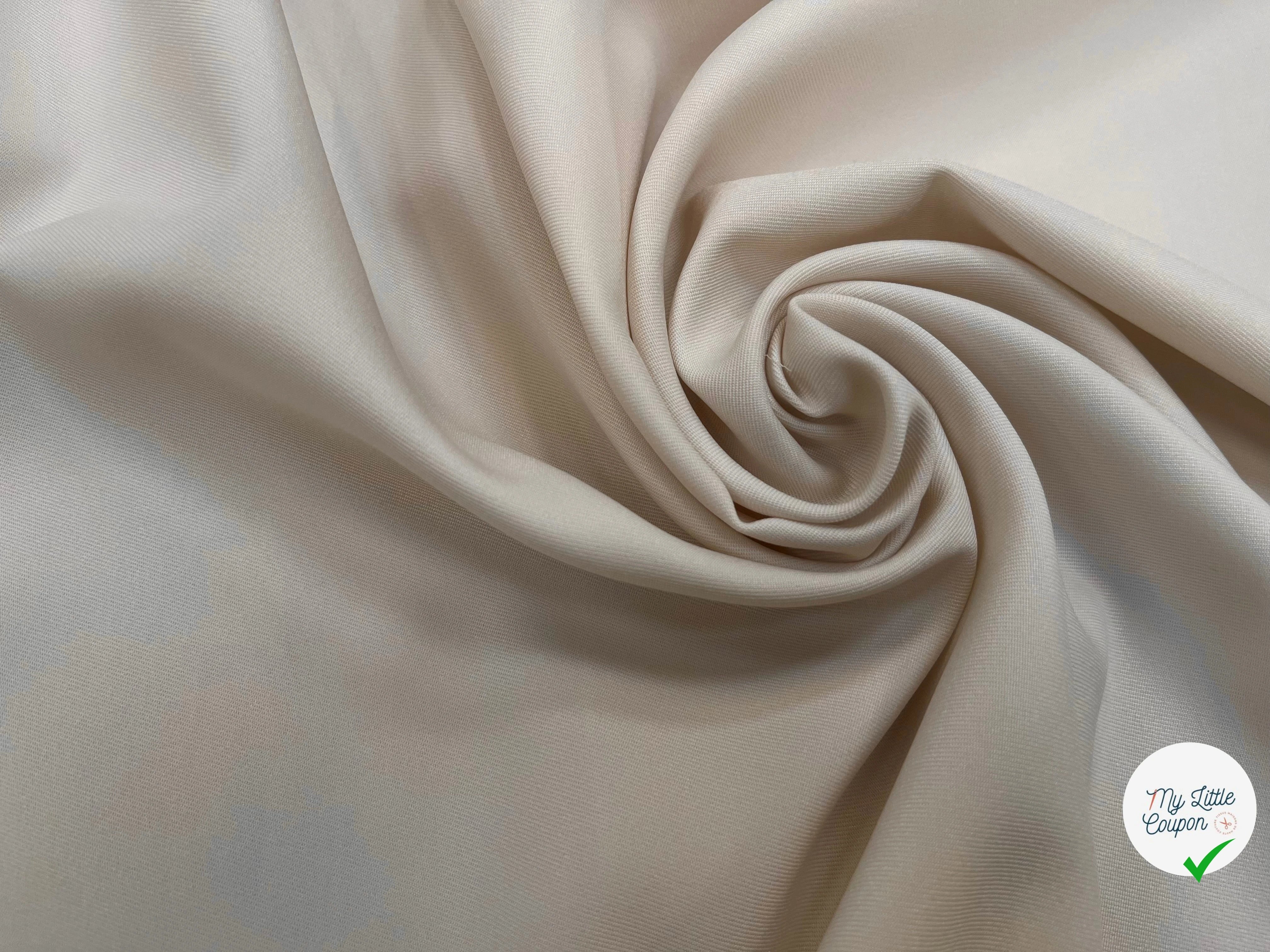 GABARDINE LÈGEREMENT STRIÉE BLANC CASSÉ - My Little Coupon