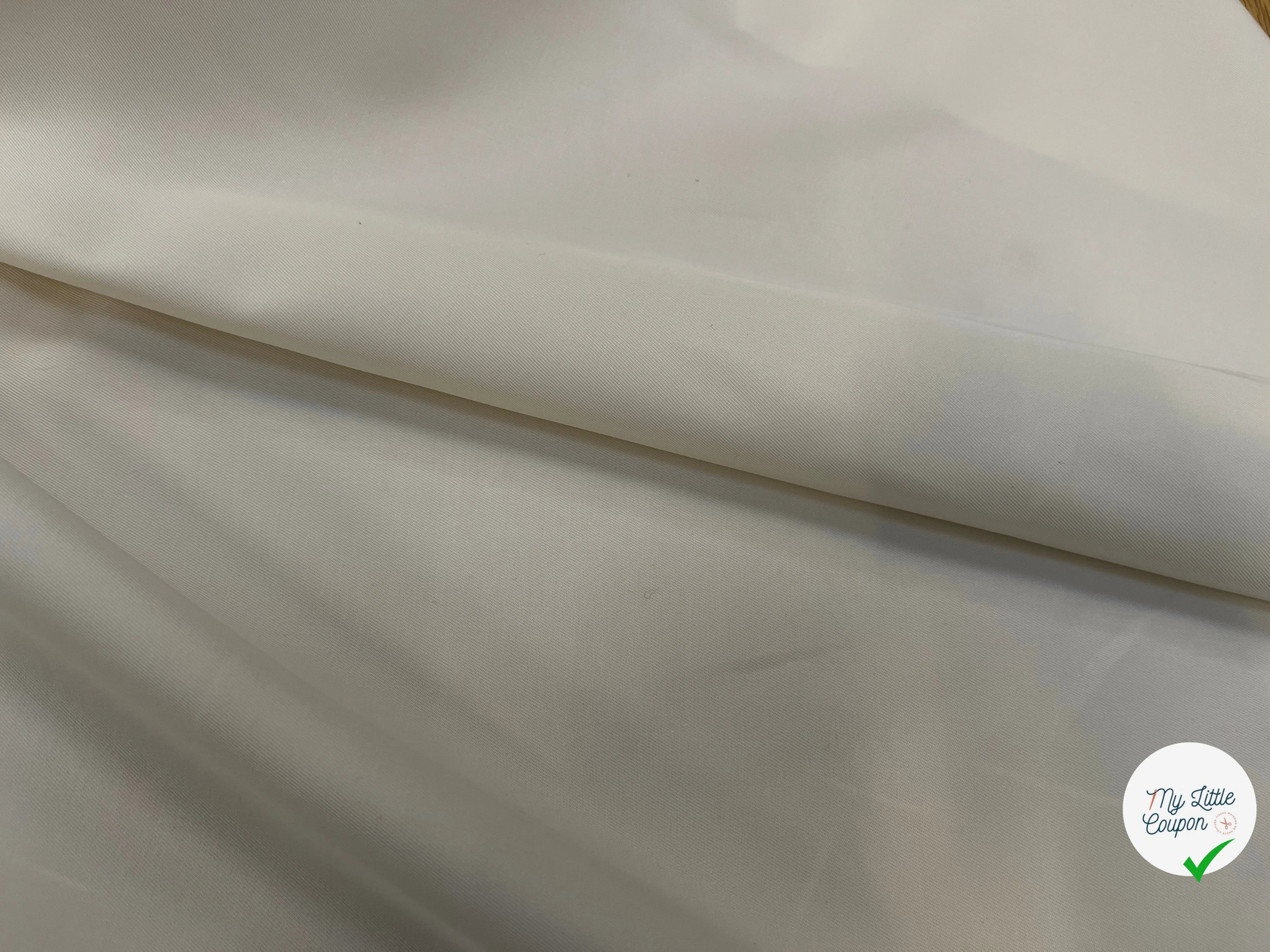GABARDINE LEGÈREMENT STRIÉE CHALK 150CM - My Little Coupon