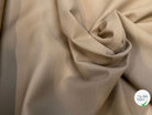GABARDINE LÈGEREMENT STRIÉE COULEUR SAHARA - My Little Coupon