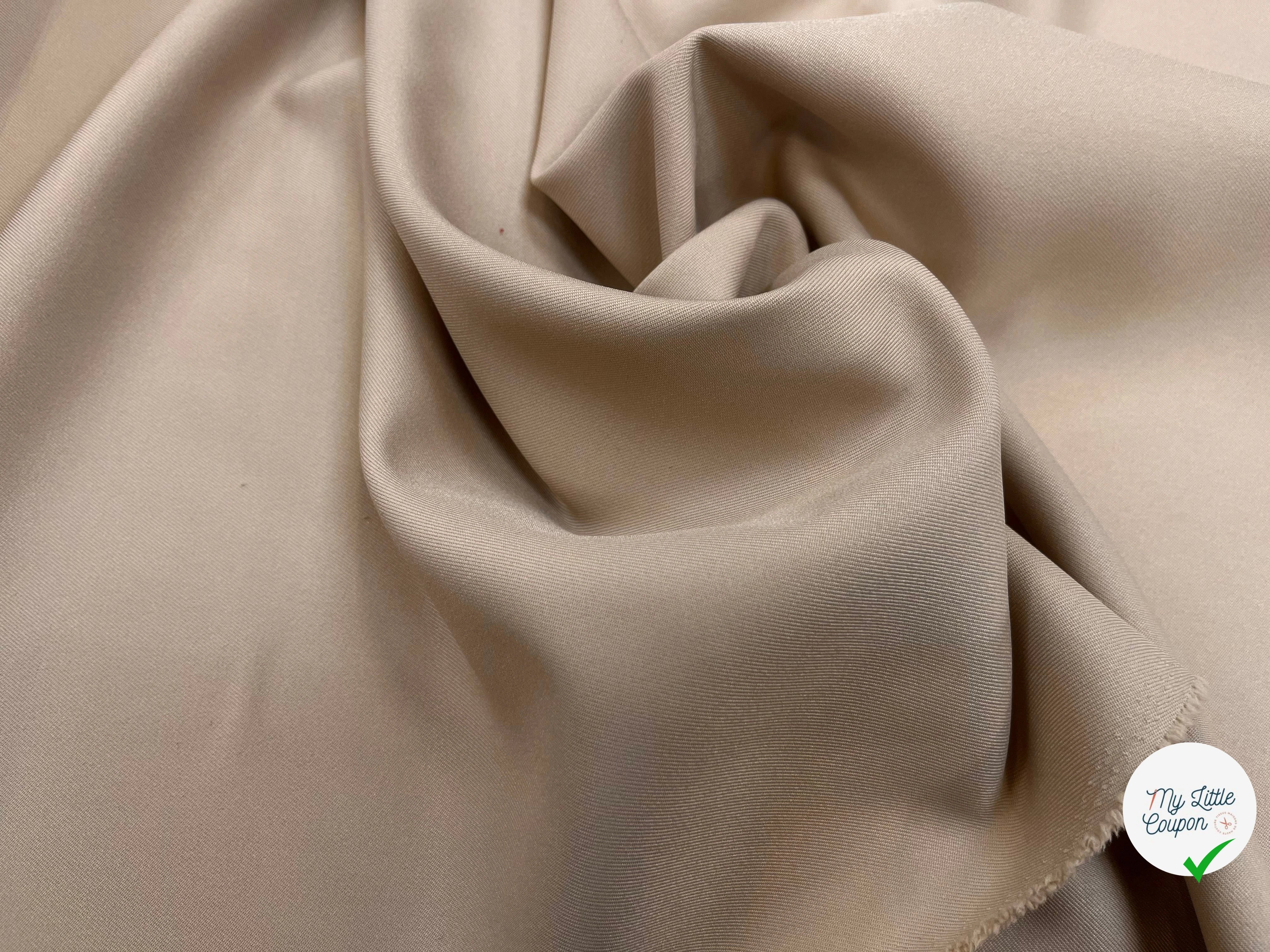 GABARDINE LÈGEREMENT STRIÉE SABLE - My Little Coupon