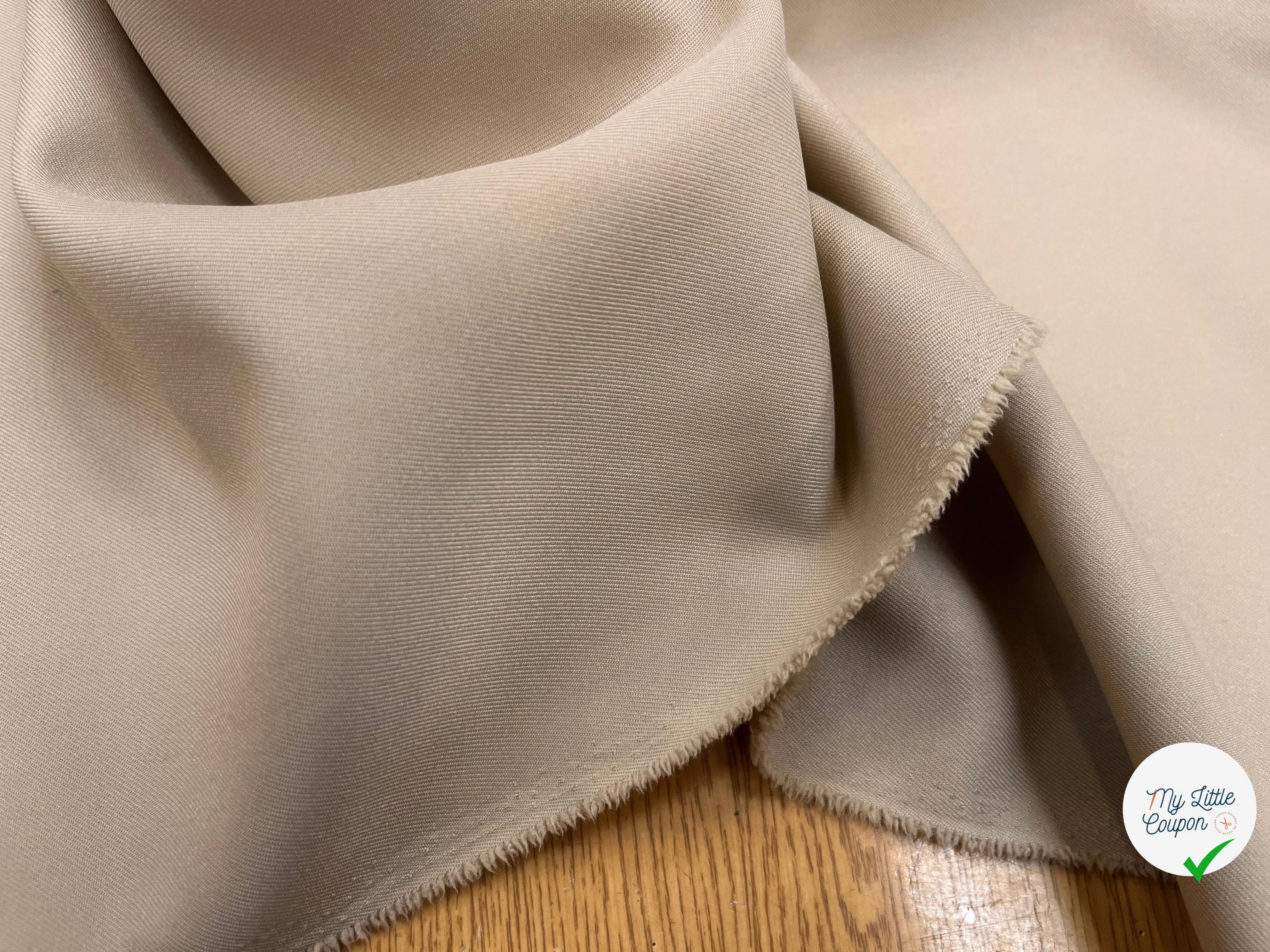 GABARDINE LÈGEREMENT STRIÉE SABLE - My Little Coupon