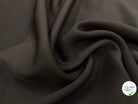 GABARDINE LEGÈREMENT STRIÉE SOUPLE POLYESTER CHOCOLAT FONCÉ 130CM - My Little Coupon
