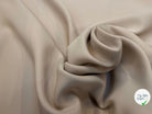 GABARDINE LEGÈREMENT STRIÉE SOUPLE POLYESTER LIGHT SAND 130CM - My Little Coupon