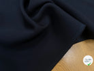 GABARDINE LEGÈREMENT STRIÉE SOUPLE POLYESTER NAVY 130CM - My Little Coupon