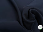GABARDINE LEGÈREMENT STRIÉE SOUPLE POLYESTER NAVY 130CM - My Little Coupon
