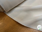 GABARDINE LEGÈREMENT STRIÉE SOUPLE POLYESTER OAT MEAT 130CM - My Little Coupon