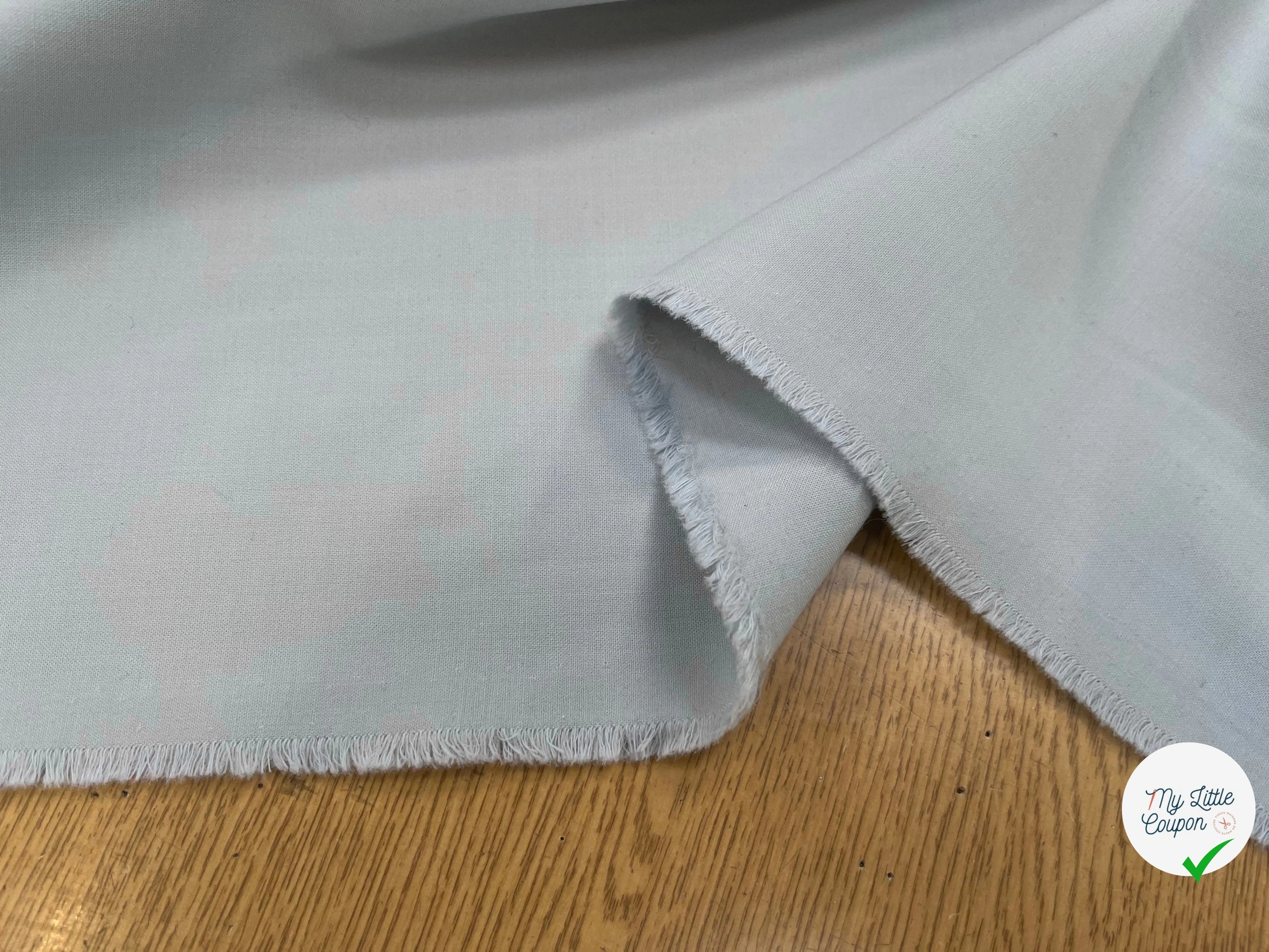 GABARDINE LOURDE 41% LAINE VIERGE  BLEU CLAIR 144CM - My Little Coupon