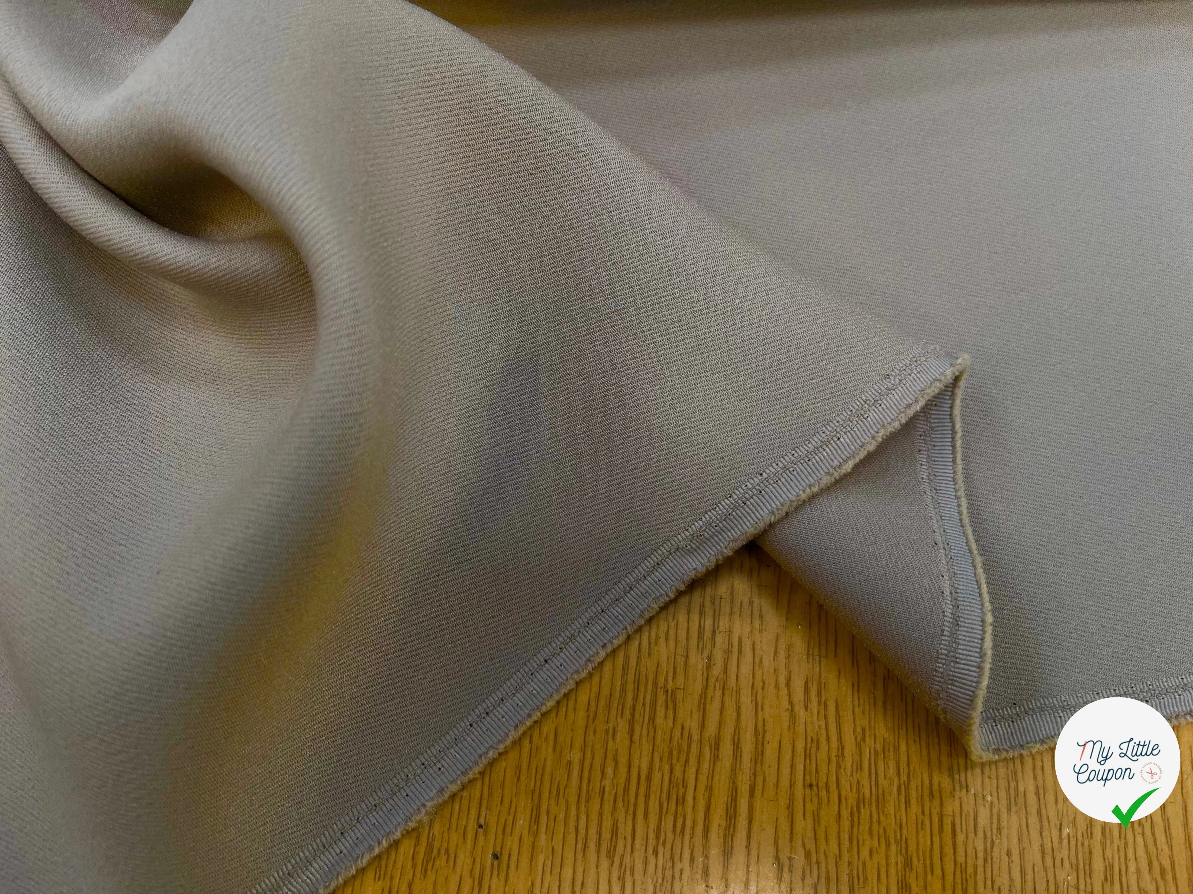GABARDINE LOURDE POLYESTER 130CM STONE - My Little Coupon