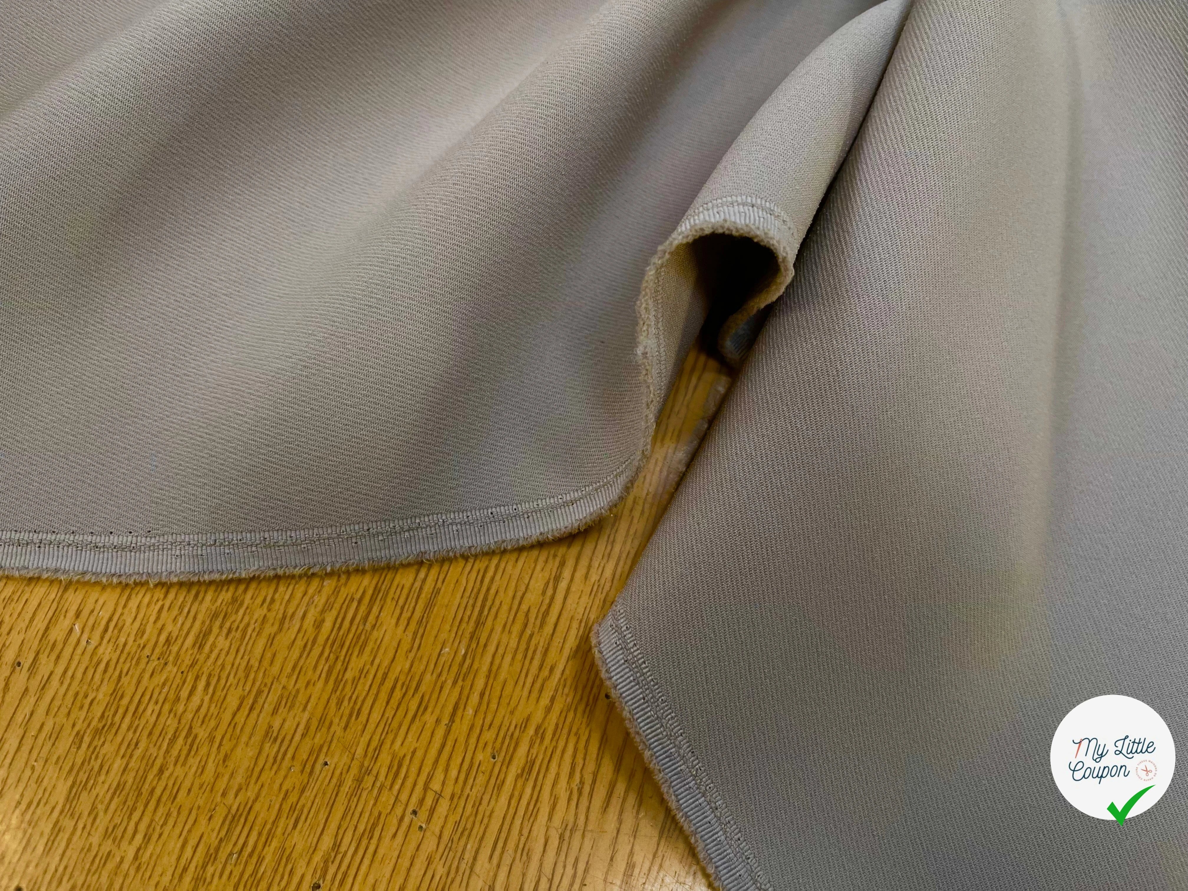 GABARDINE LOURDE POLYESTER 130CM STONE - My Little Coupon