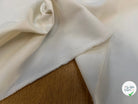 GABARDINE LOURDE POLYESTER BLANCHE LÉGÈREMENT CASSÉE 152CM - My Little Coupon
