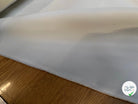 GABARDINE LOURDE POLYESTER BLANCHE LÉGÈREMENT CASSÉE 152CM - My Little Coupon