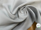 GABARDINE LOURDE STRIÉE DIRTY WHITE POLYESTER - My Little Coupon