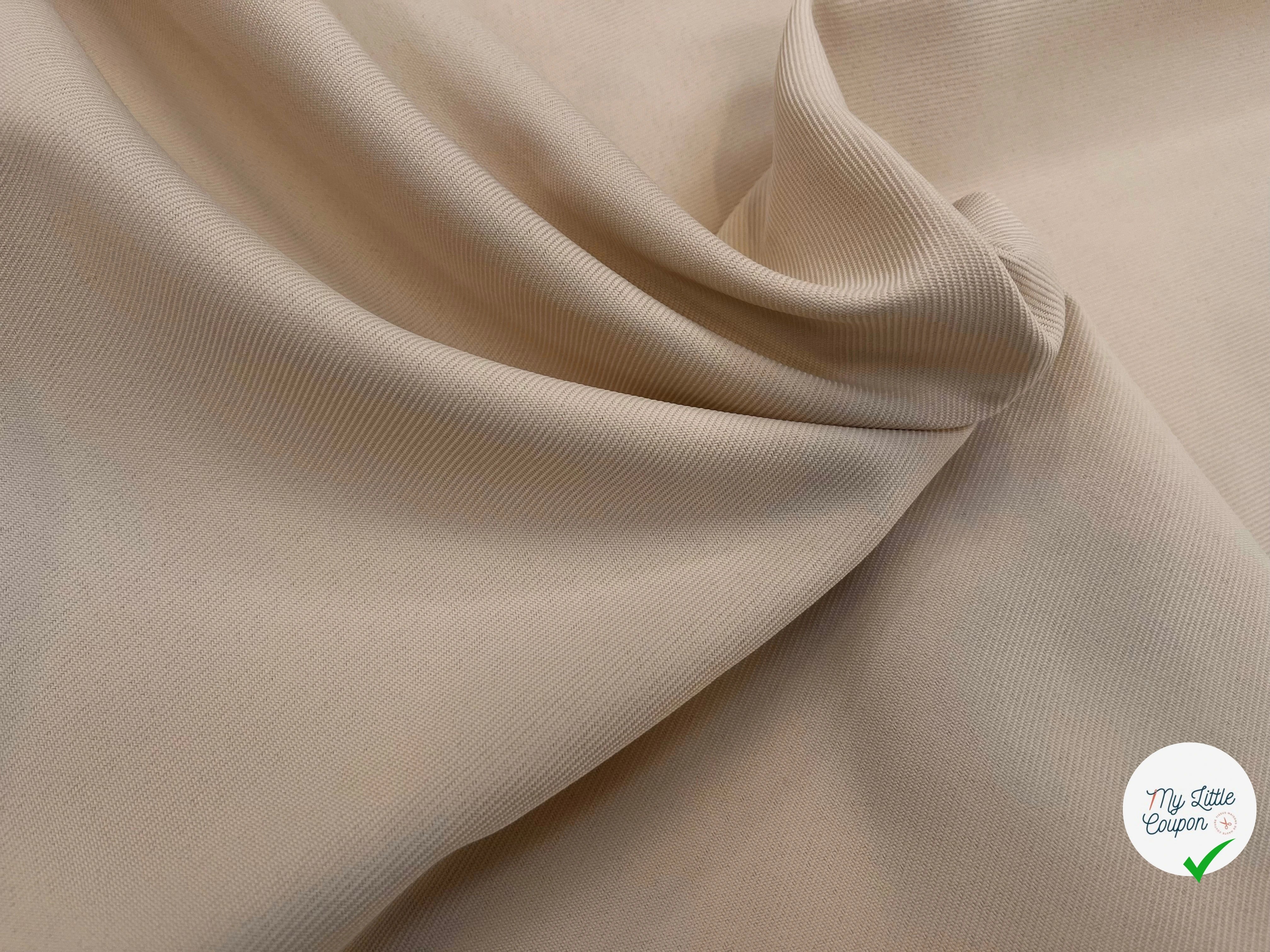 GABARDINE LOURDE STRIÉE LIGHT SAND JAPAN - My Little Coupon