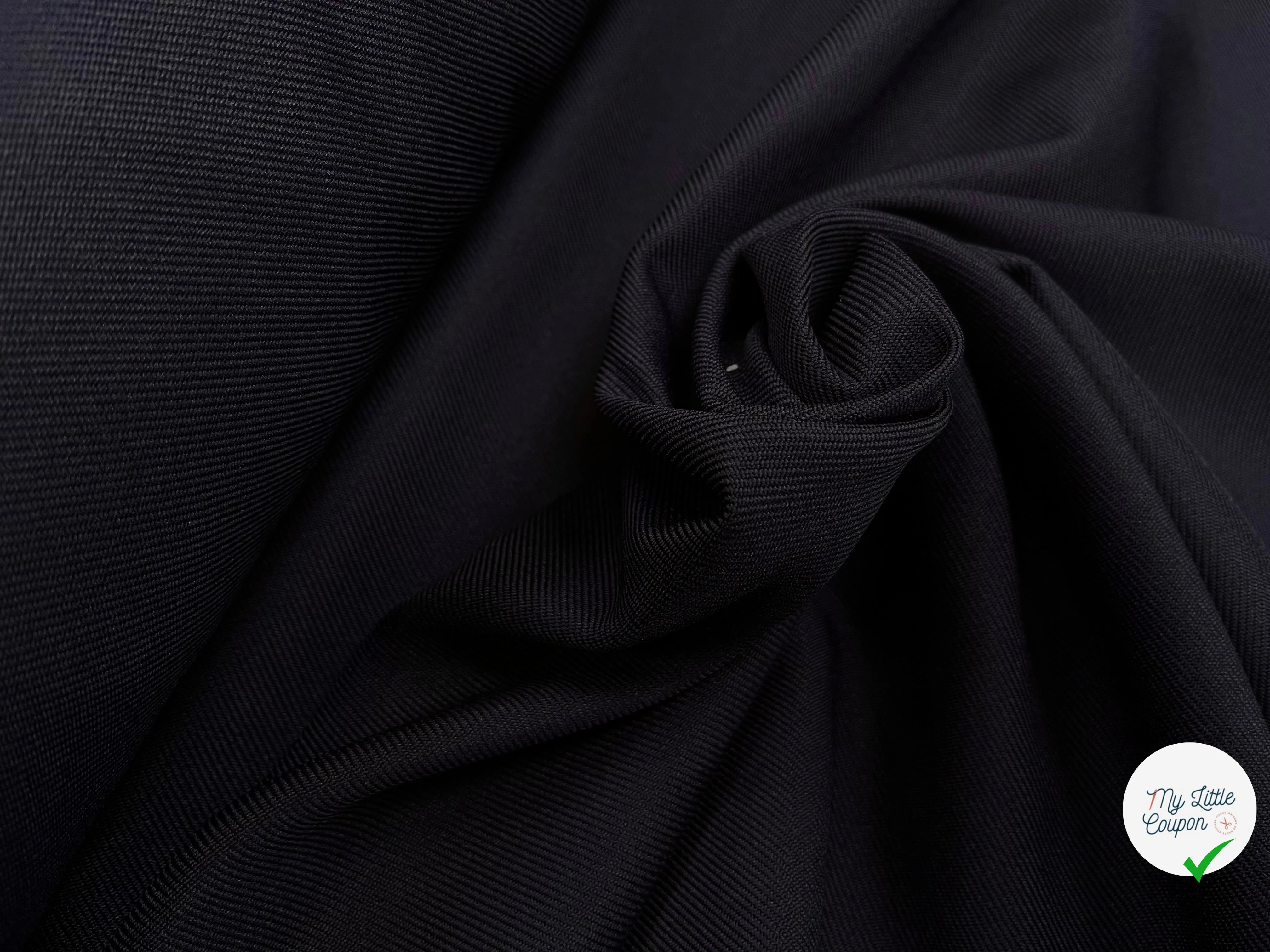 GABARDINE LOURDE STRIÉE NAVY JAPAN 152CM - My Little Coupon