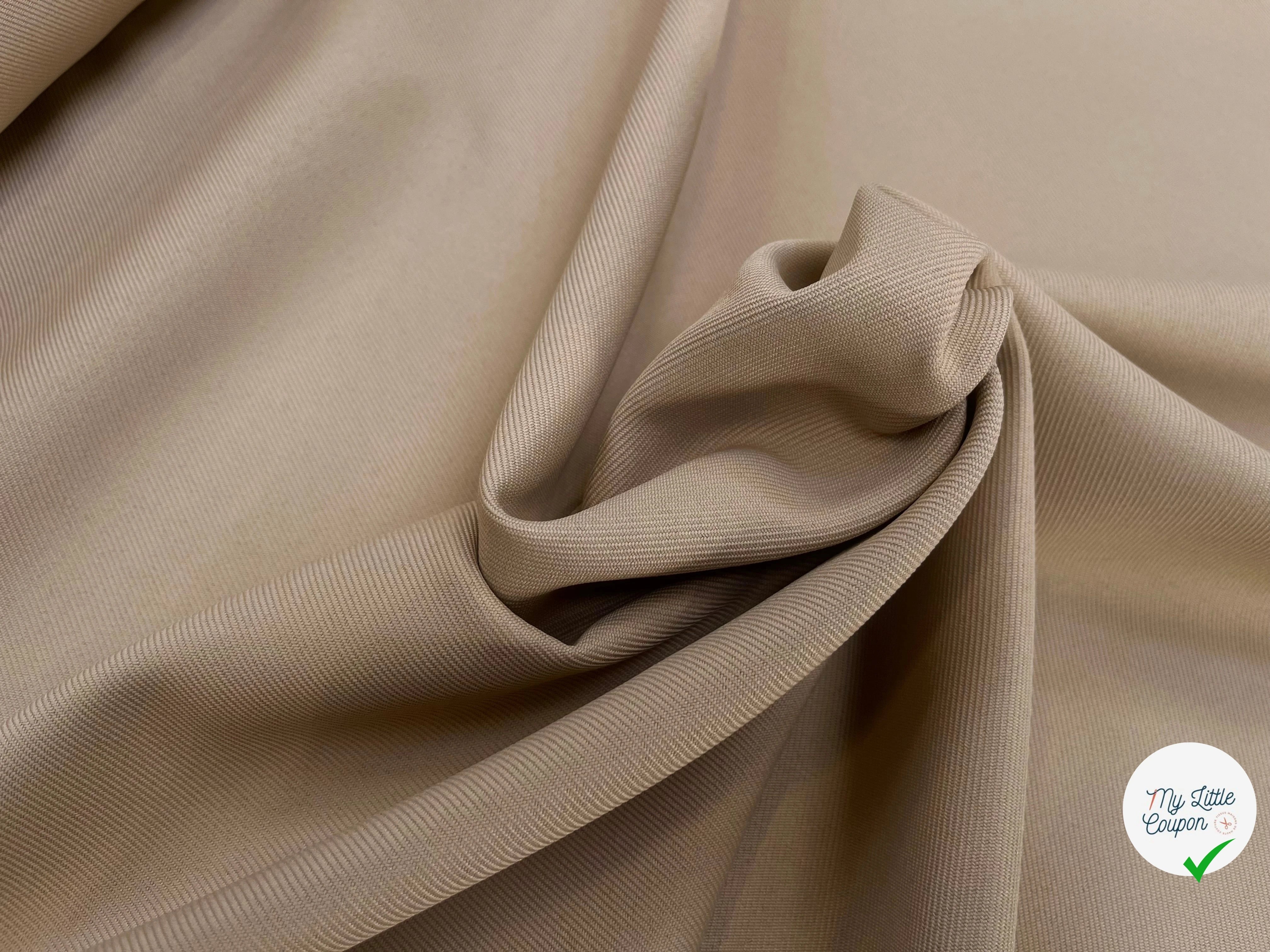 GABARDINE LOURDE STRIÉE SABLE JAPAN - My Little Coupon
