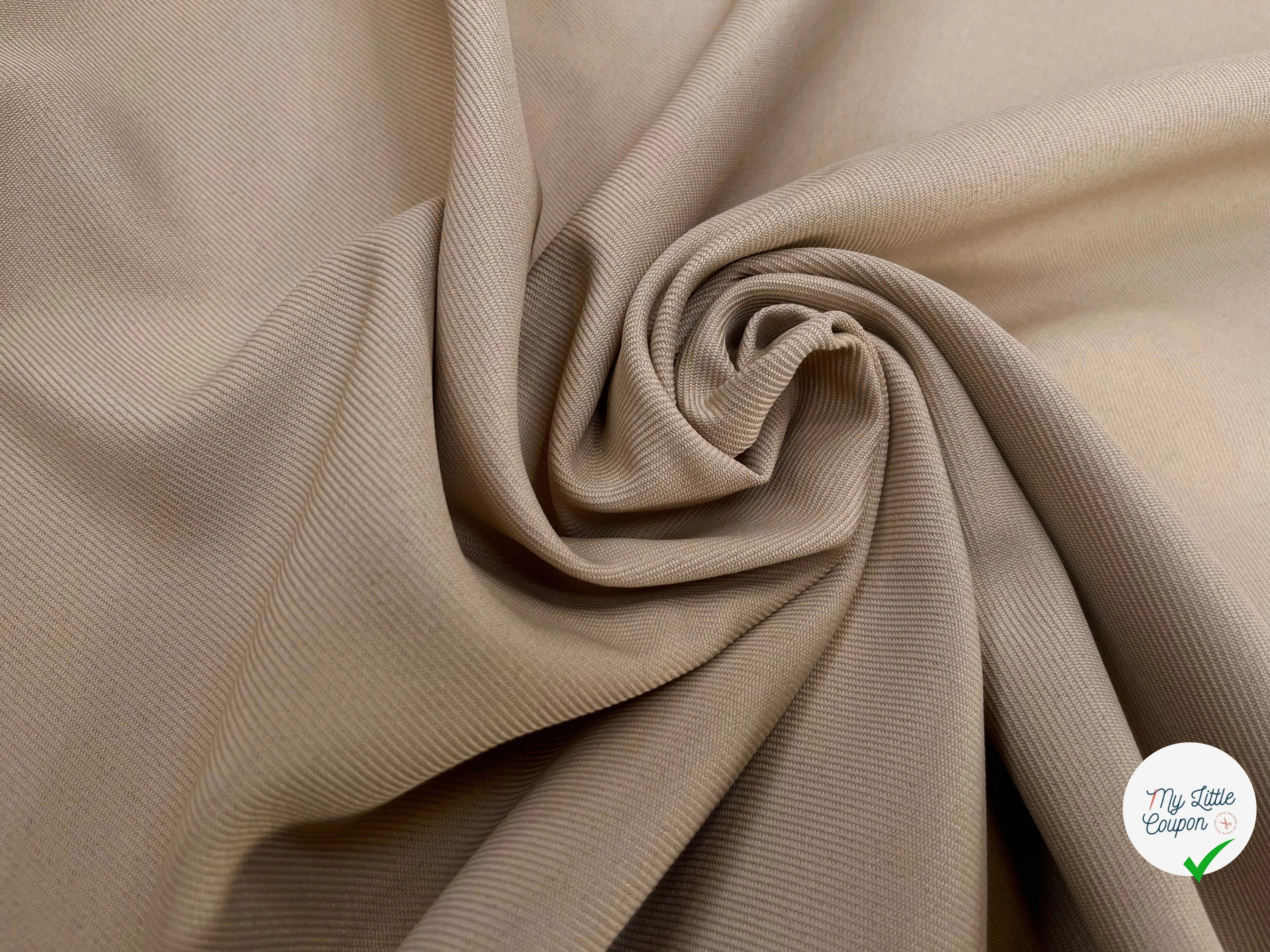 GABARDINE LOURDE STRIÉE SABLE JAPAN - My Little Coupon