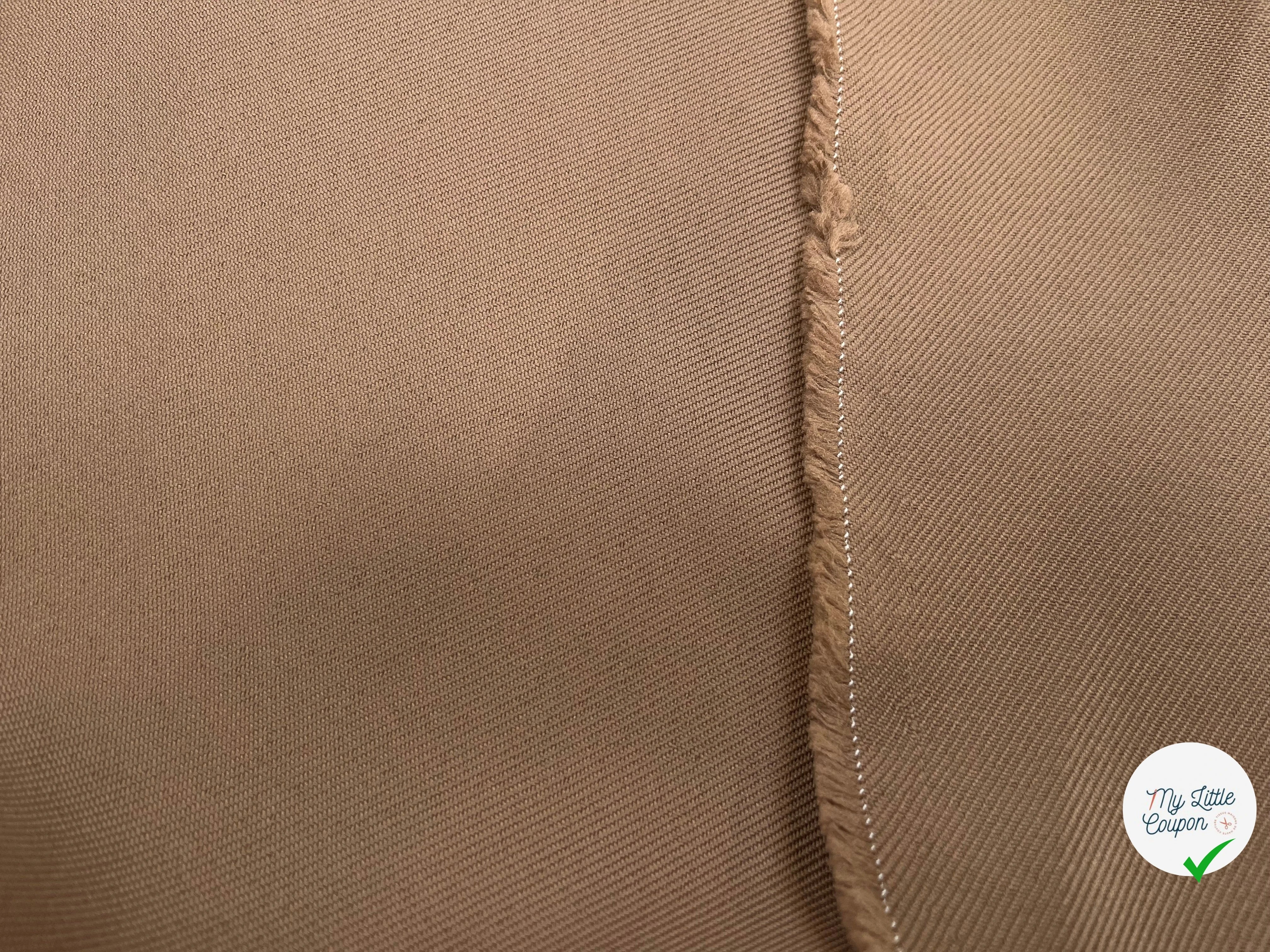 GABARDINE LOURDE STRIÉE TAUPE 1075 JAPAN - My Little Coupon