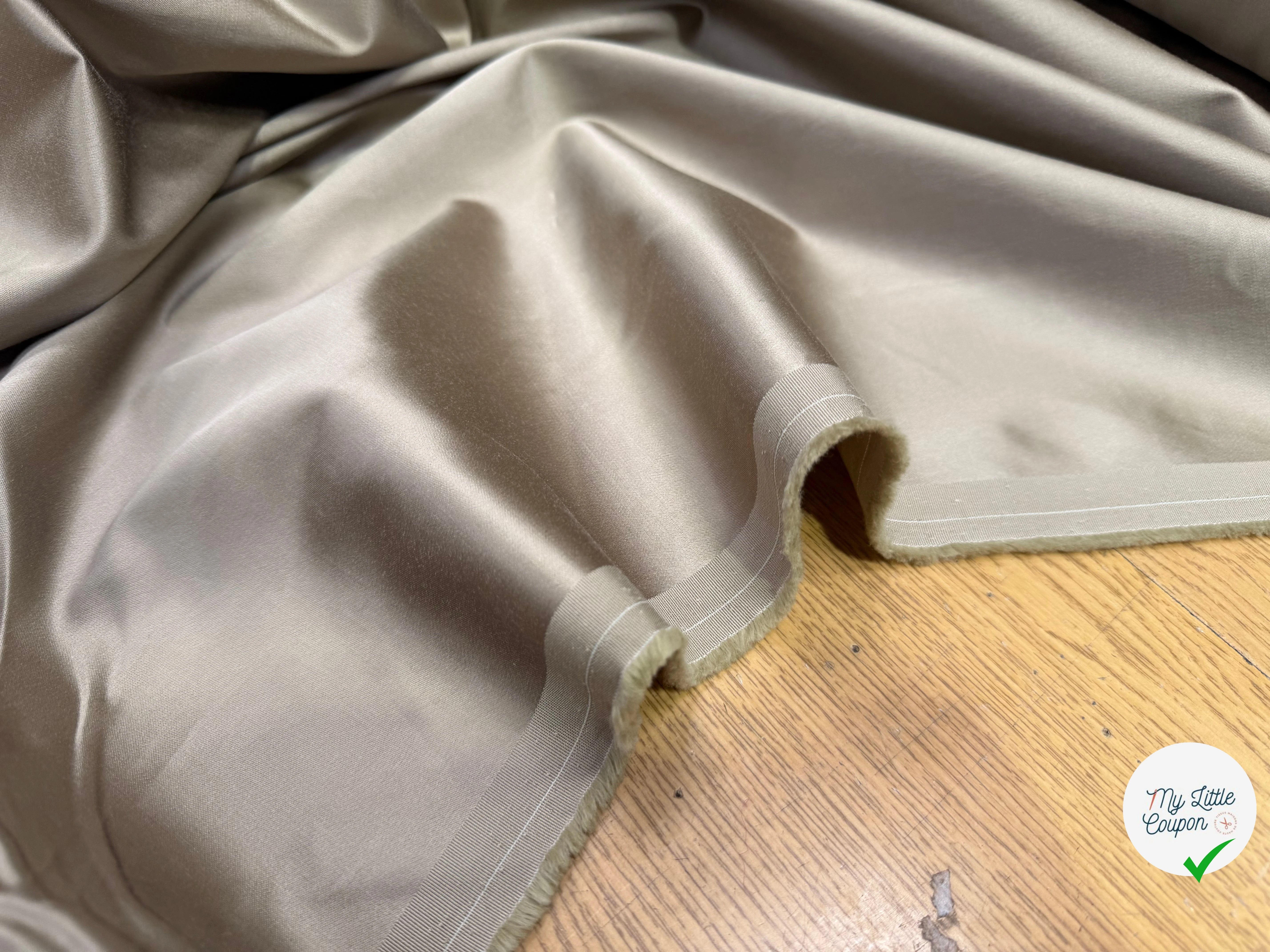 GABARDINE PEAU DE PECHE BEIGE REVERSIBLE - My Little Coupon
