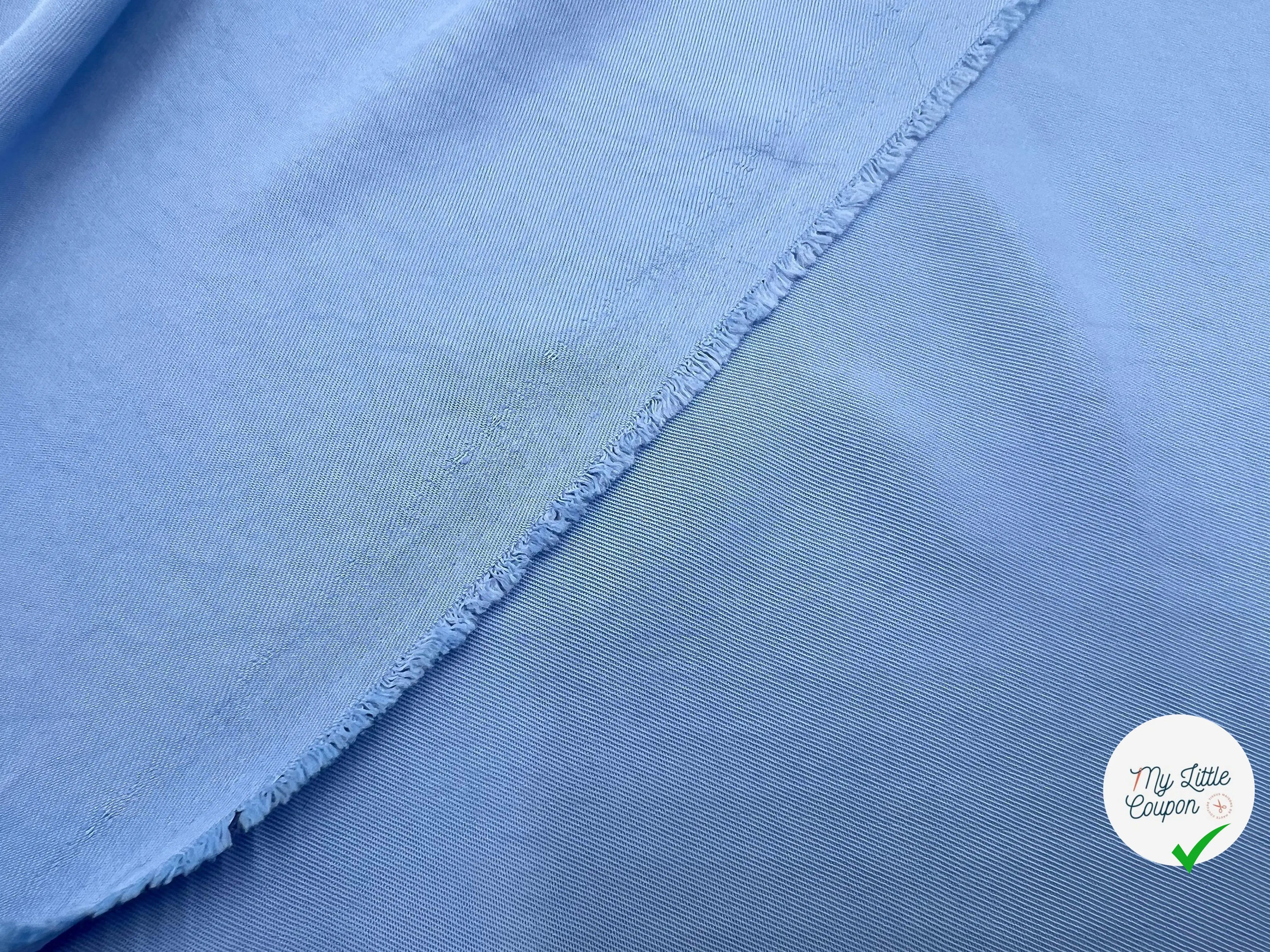 GABARDINE POLYESTER BLEU LAVANDE - My Little Coupon - tissu - coudre