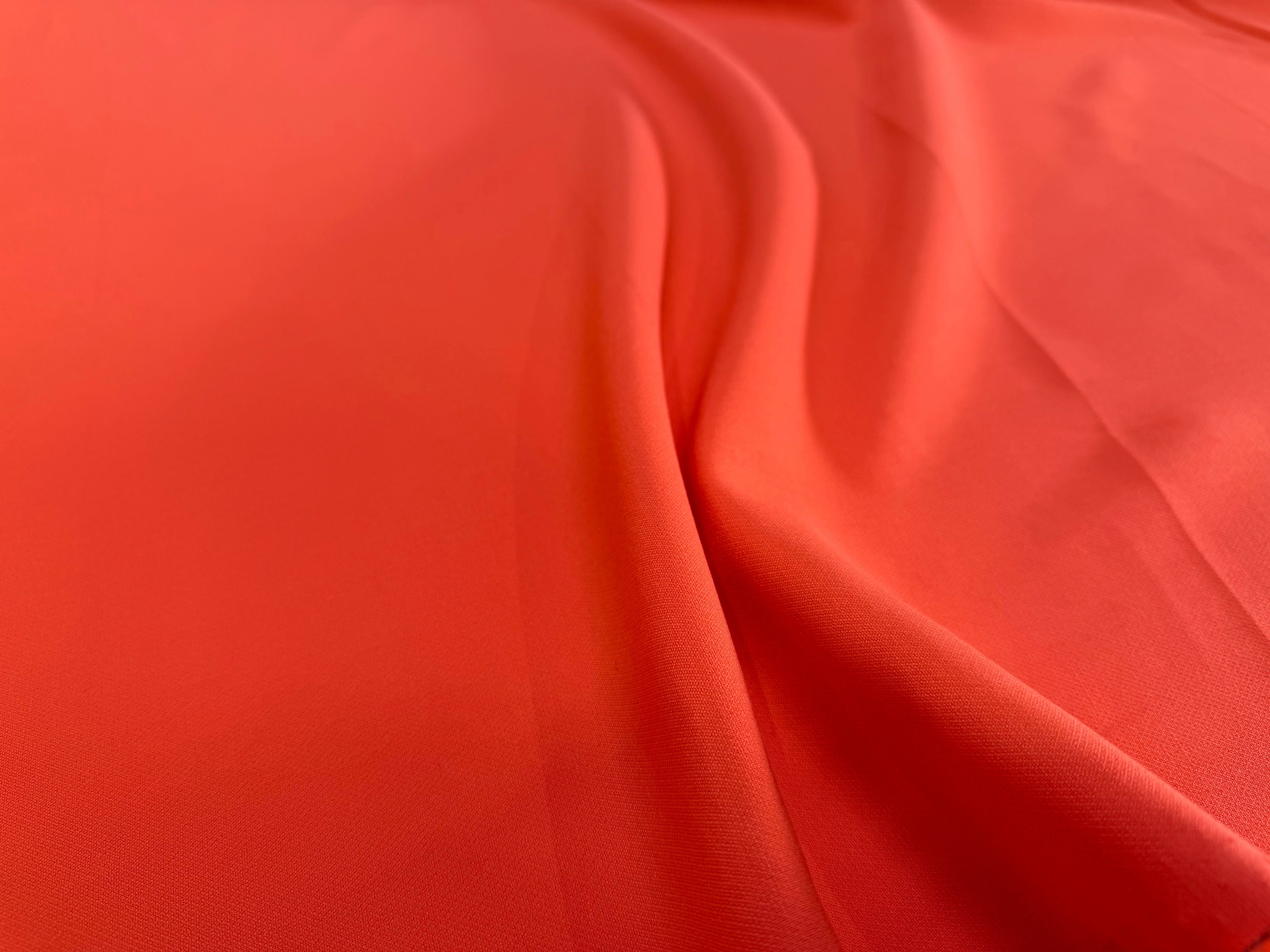 GABARDINE PRESTIGE ITALIEN ORANGE STRETCH - My Little Coupon