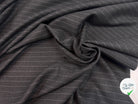 GABARDINE PURE LAINE GRIS ANTHRACITE RAYURES BLANCHE MLC INTERN
