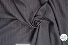 GABARDINE PURE LAINE GRIS ANTHRACITE RAYURES BLANCHE MLC INTERN