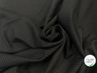 GABARDINE PURE LAINE NOIRE PIN STRIPES GRIS MLC INTERN