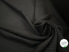 GABARDINE PURE LAINE NOIRE PIN STRIPES GRIS MLC INTERN