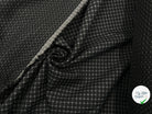 GABARDINE REBRODEE DE CARREAUX GRIS ANTHRACITE - My Little Coupon - tissu - coudre
