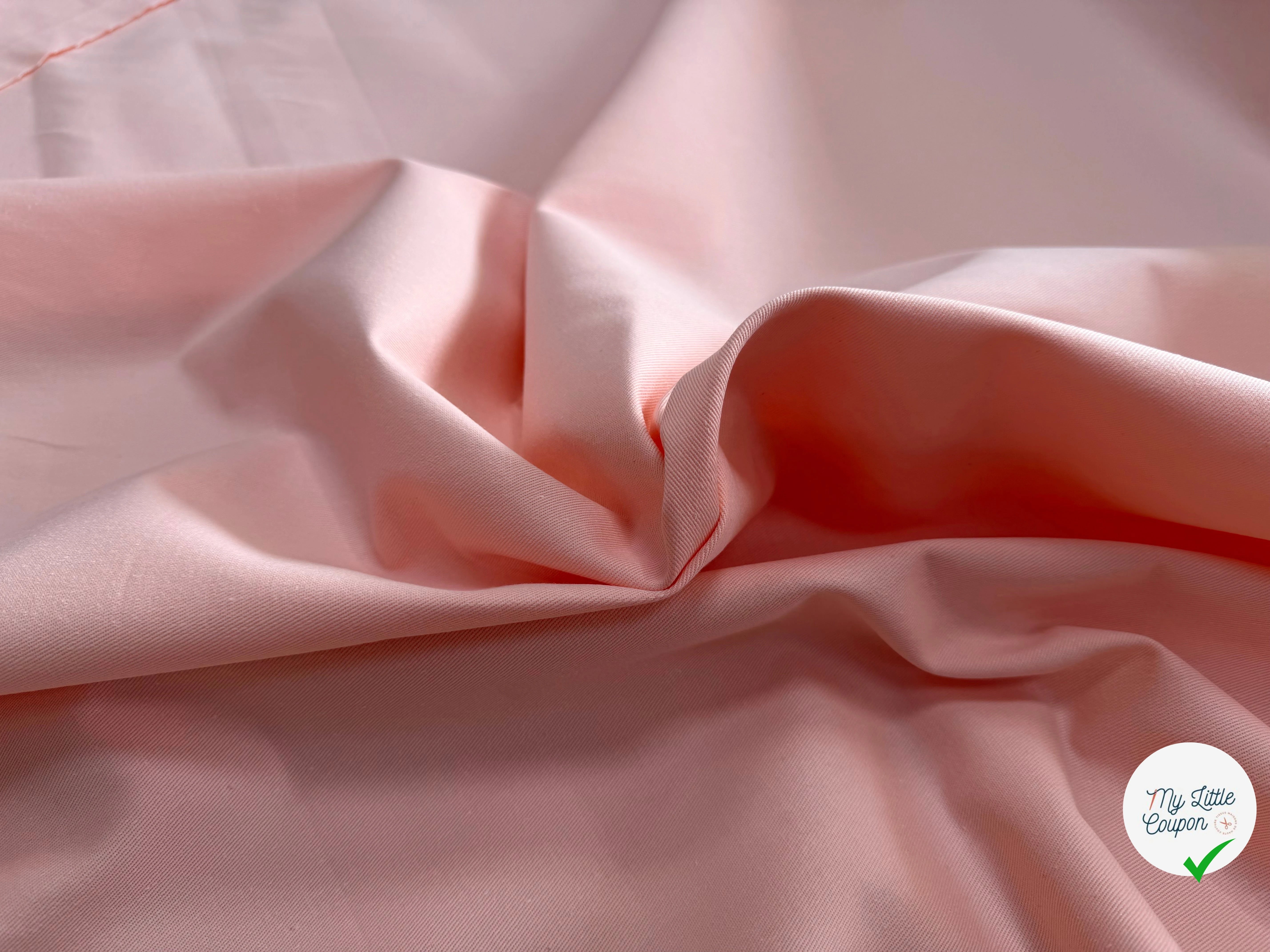 GABARDINE SERGÉE 100% COTON FLAMANT 847 150 CM - My Little Coupon