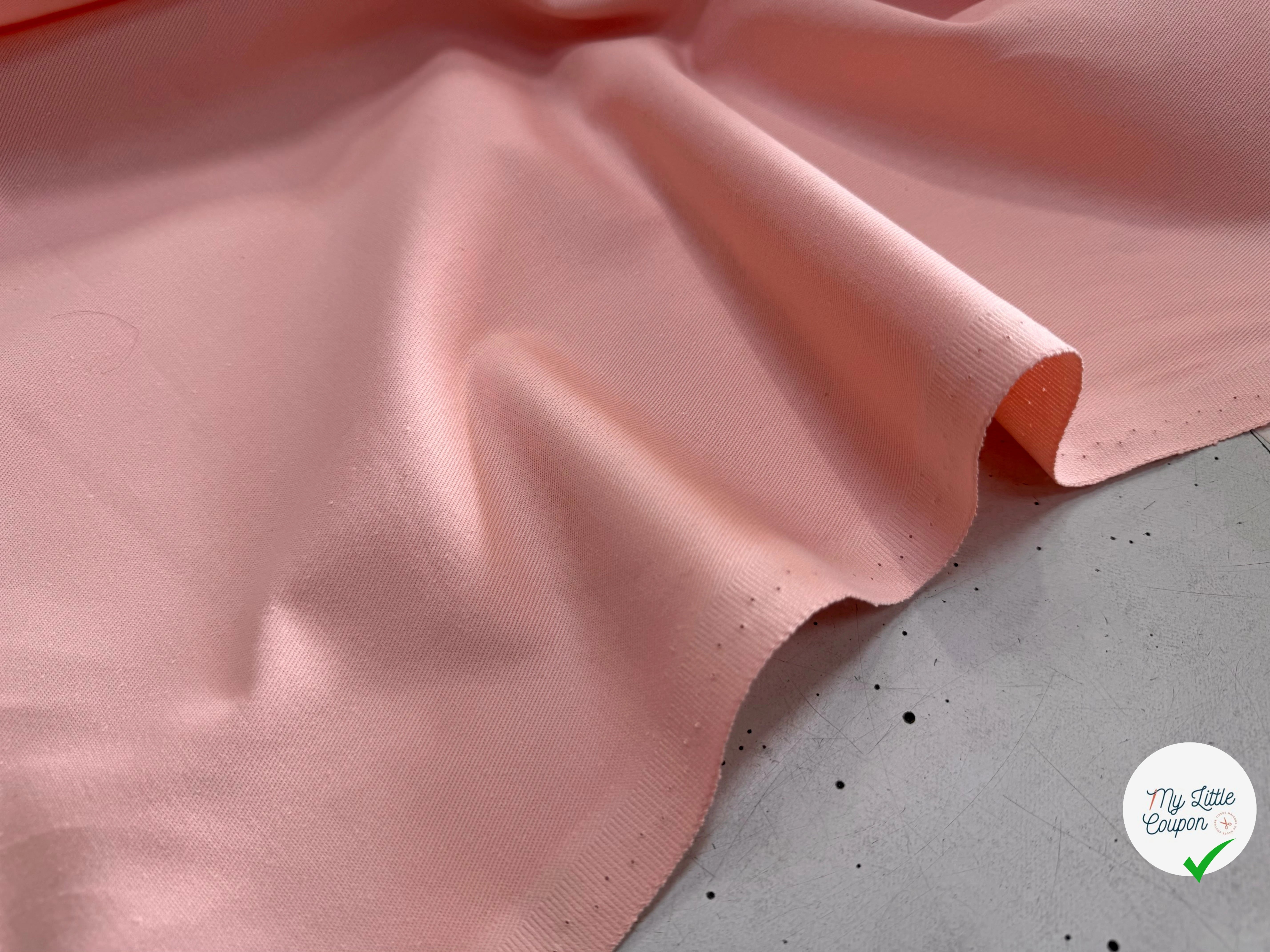 GABARDINE SERGÉE 100% COTON FLAMANT 847 150 CM - My Little Coupon