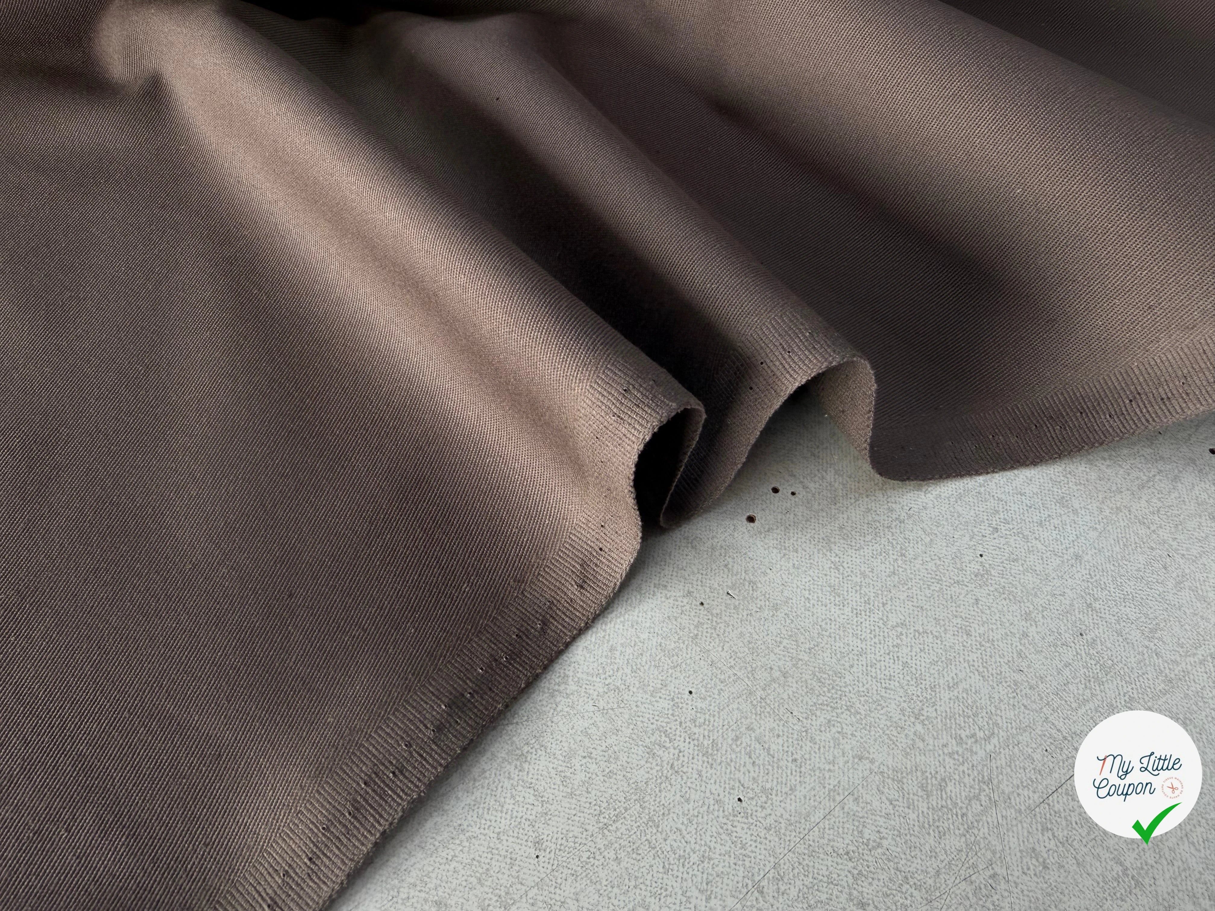 GABARDINE SERGÉE 100% COTON GASOIL 840 150 CM - My Little Coupon
