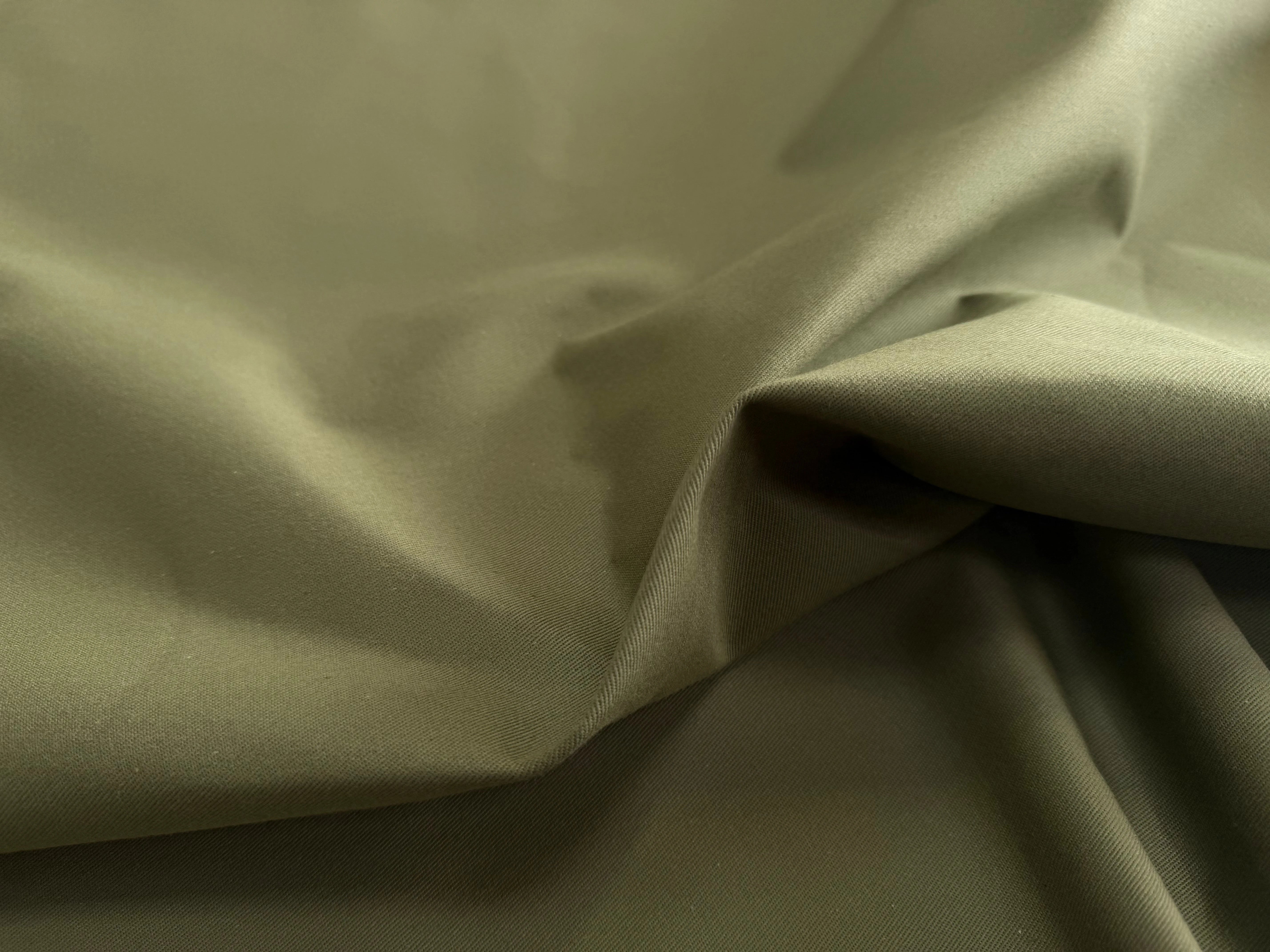 GABARDINE SERGÉE 100% COTON KAKI 842 150 CM - My Little Coupon