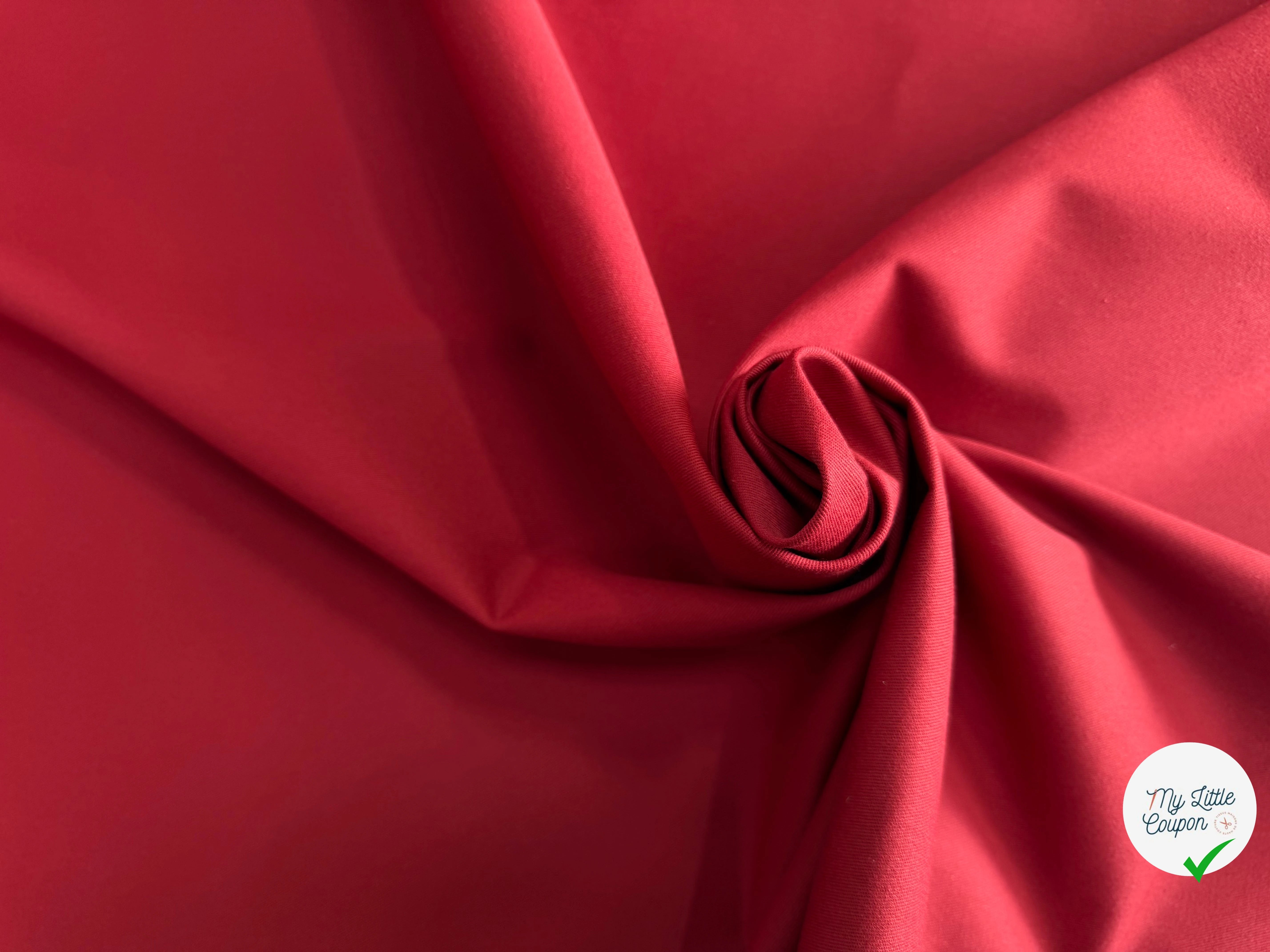 GABARDINE SERGÉE 100% COTON POURPRE 812 150 CM - My Little Coupon
