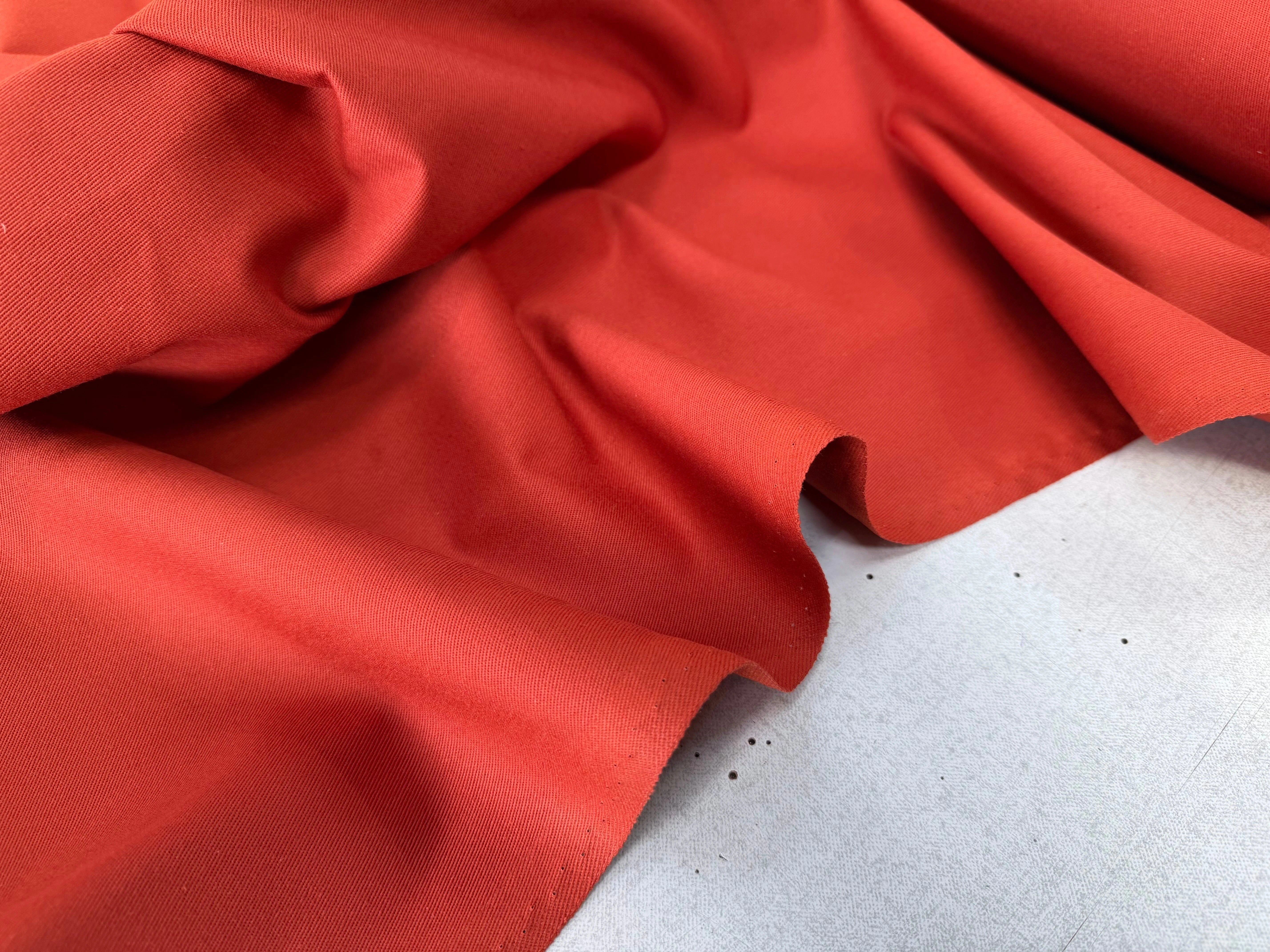 GABARDINE SERGÉE 100% COTON TERRACOTTA 857 150 CM - My Little Coupon