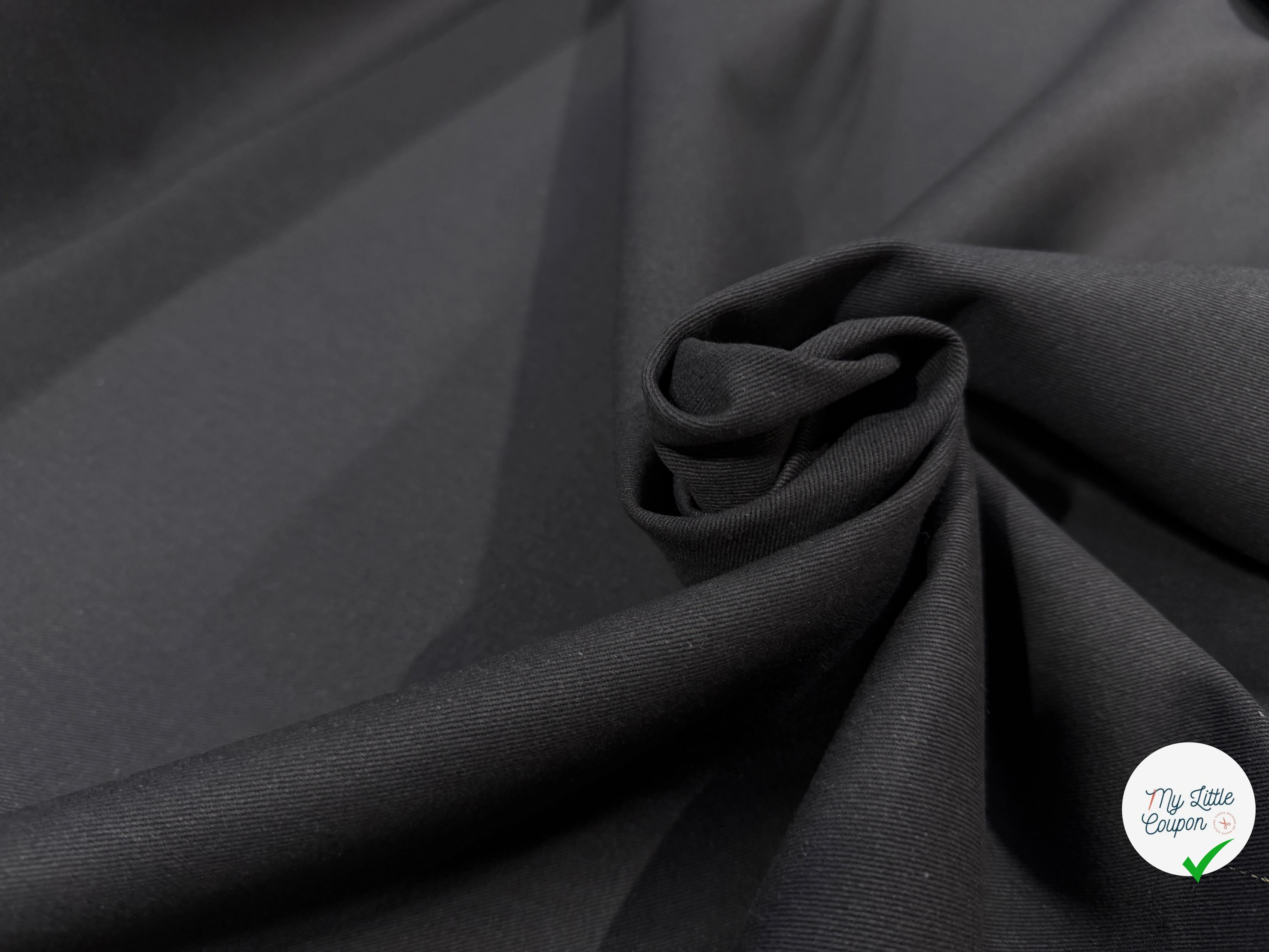 GABARDINE SERGÉE CARBONE 861 1ERE PROD 150 CM - My Little Coupon