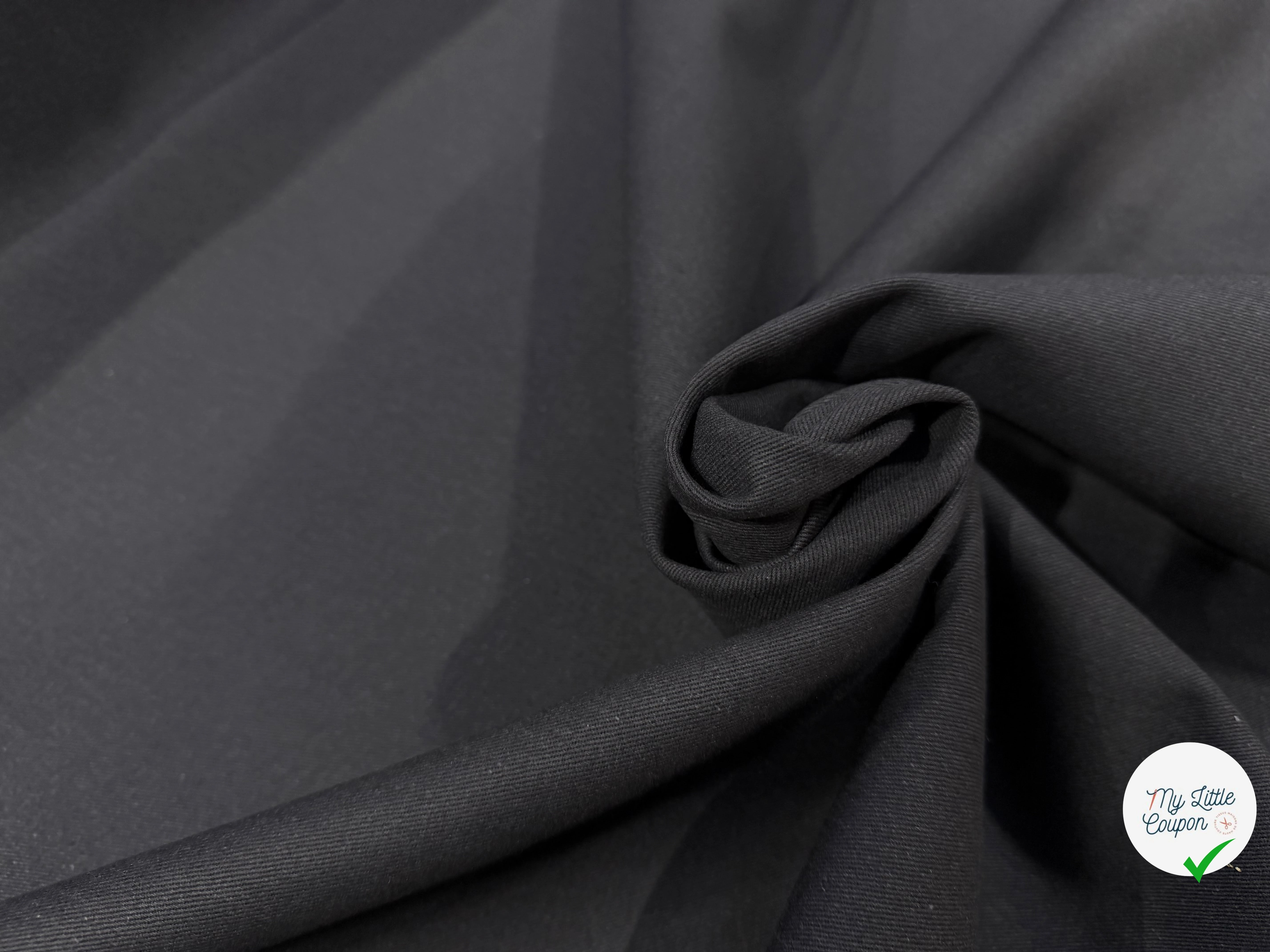 GABARDINE SERGÉE CARBONE 861 1ERE PROD 150 CM - My Little Coupon